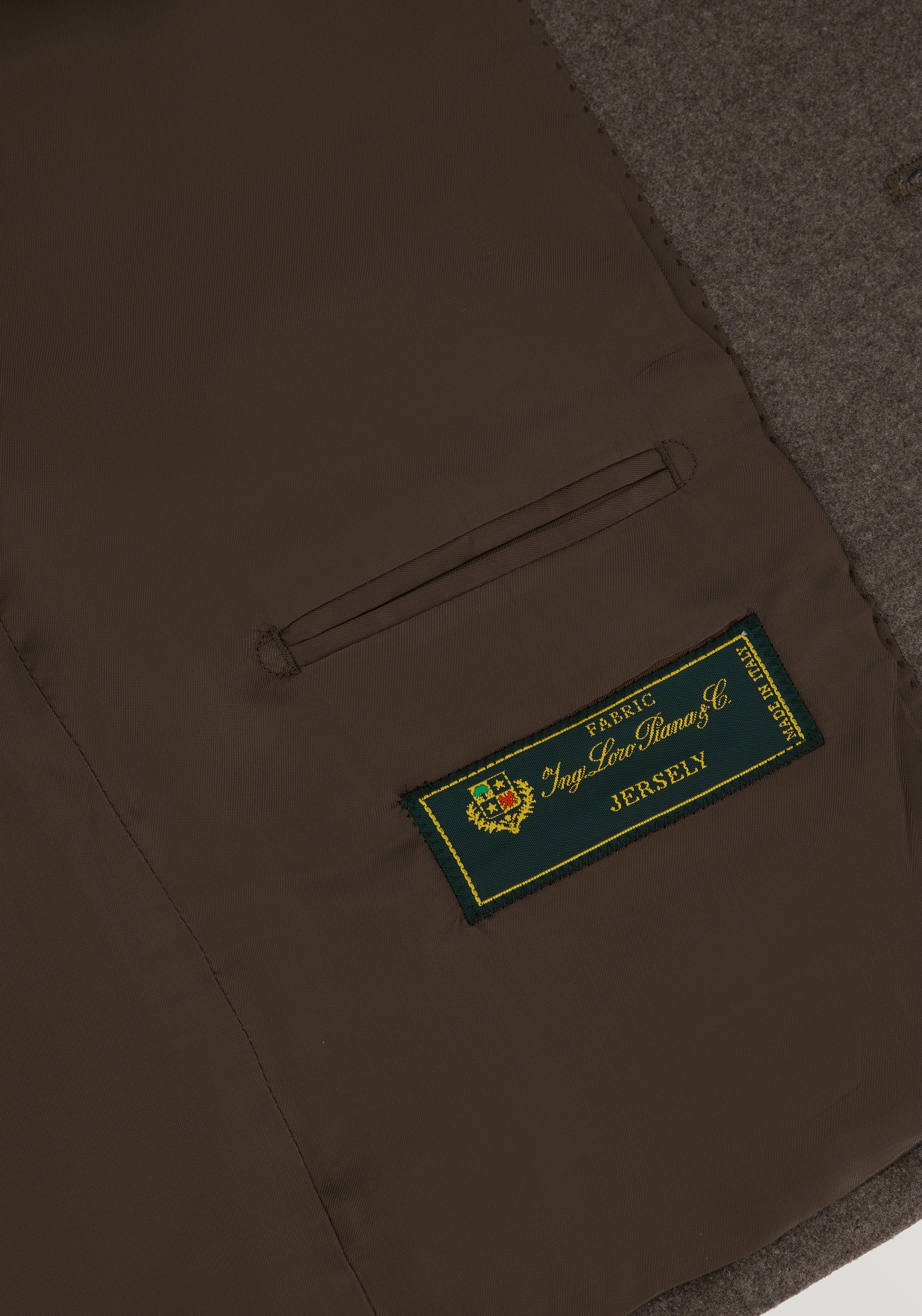 Jersley Wool Twill Blazer - Truffle