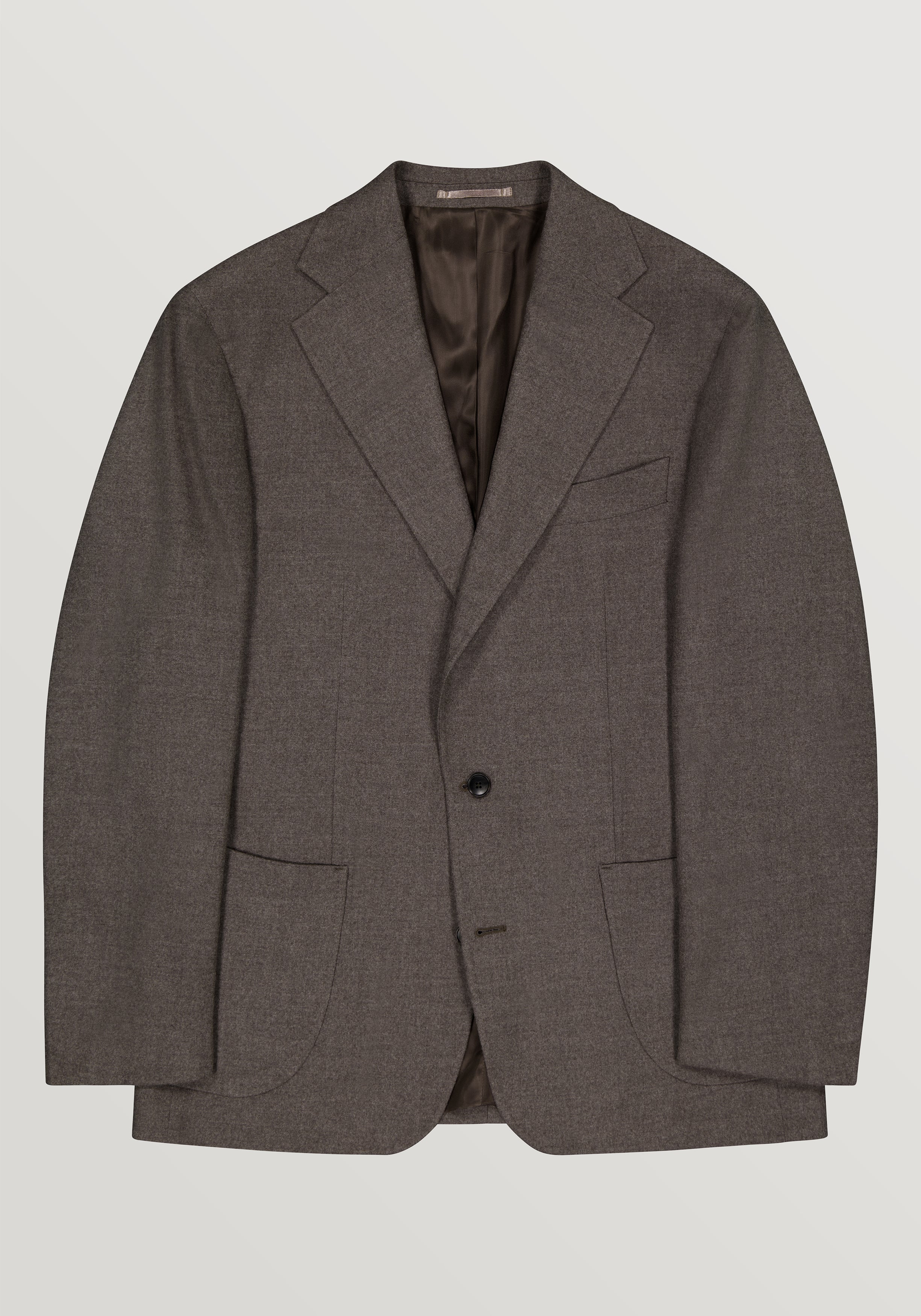 Jersley Wool Twill Blazer - Truffle