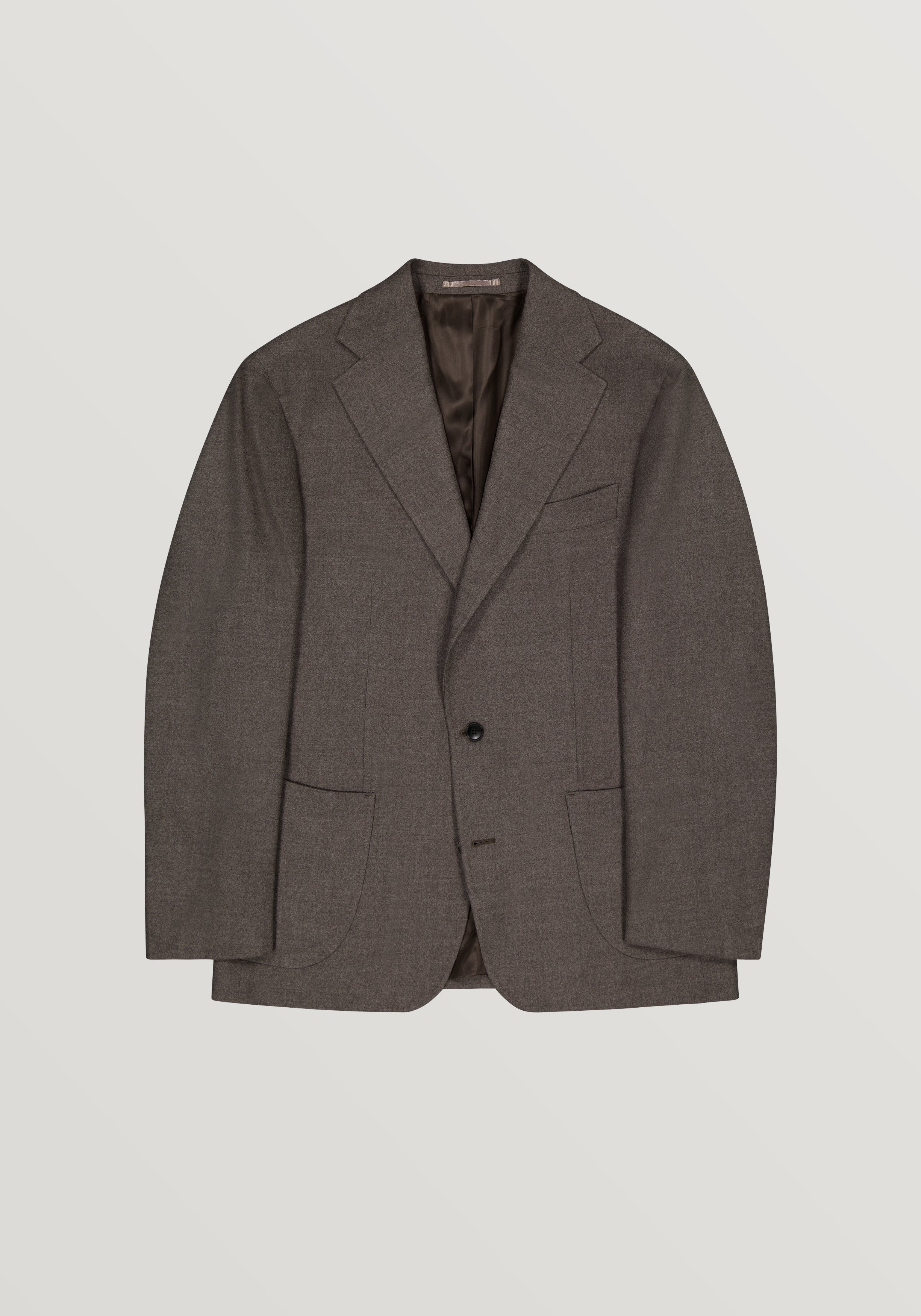 Jersley Wool Twill Blazer - Truffle