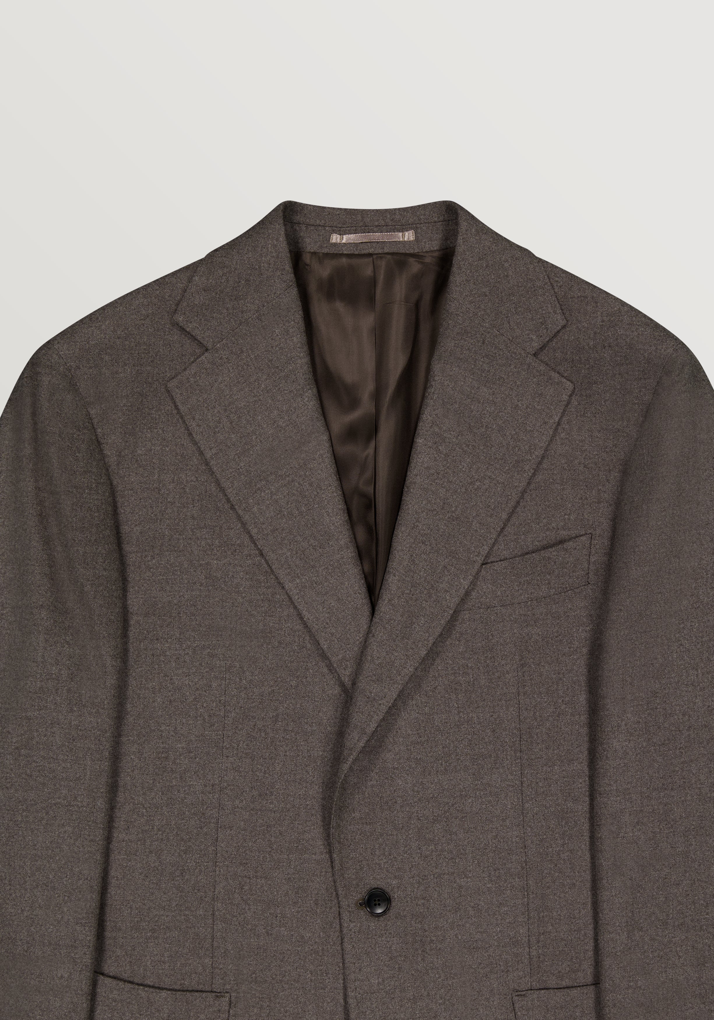Jersley Wool Twill Blazer - Truffle