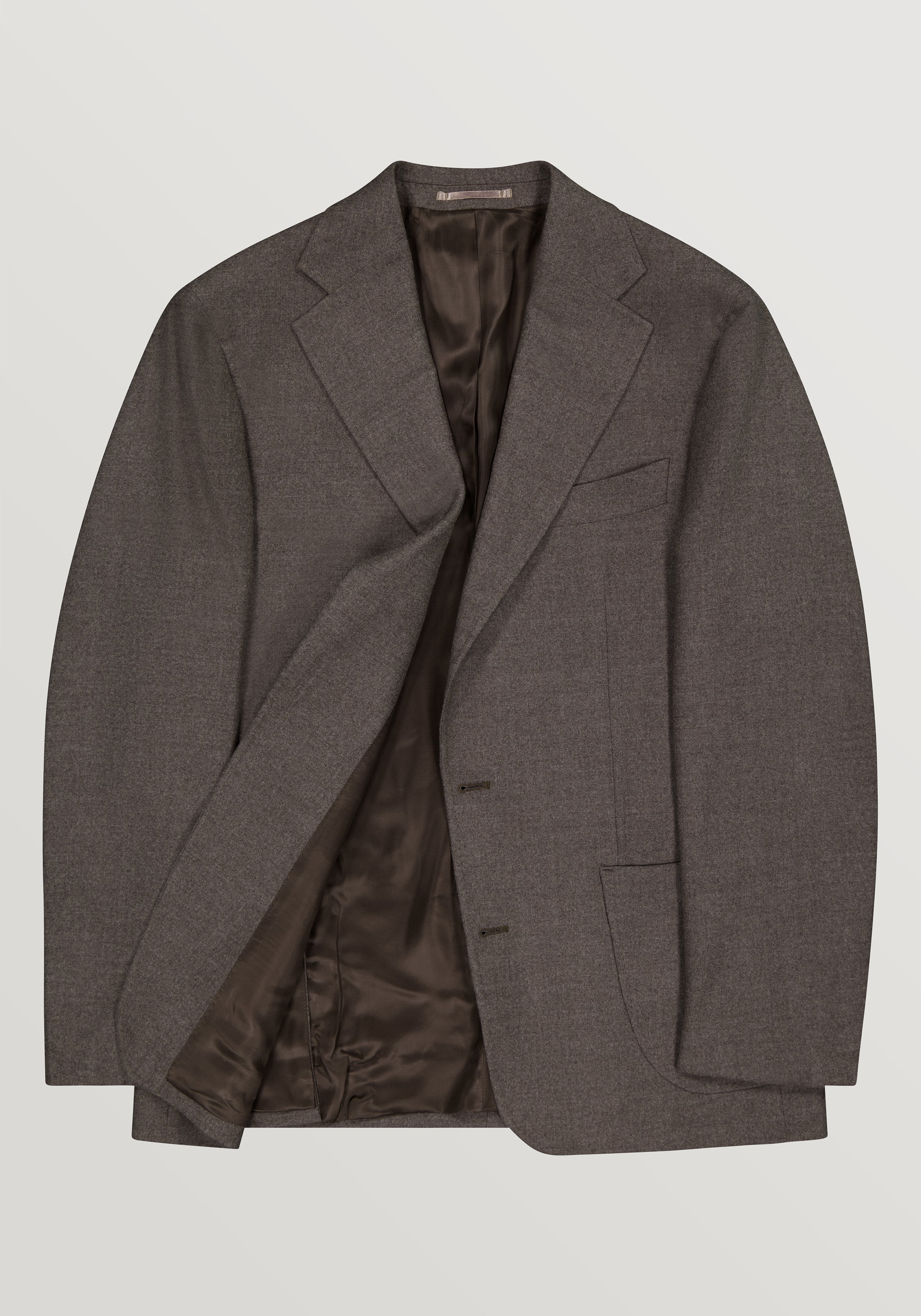 Jersley Wool Twill Blazer - Truffle