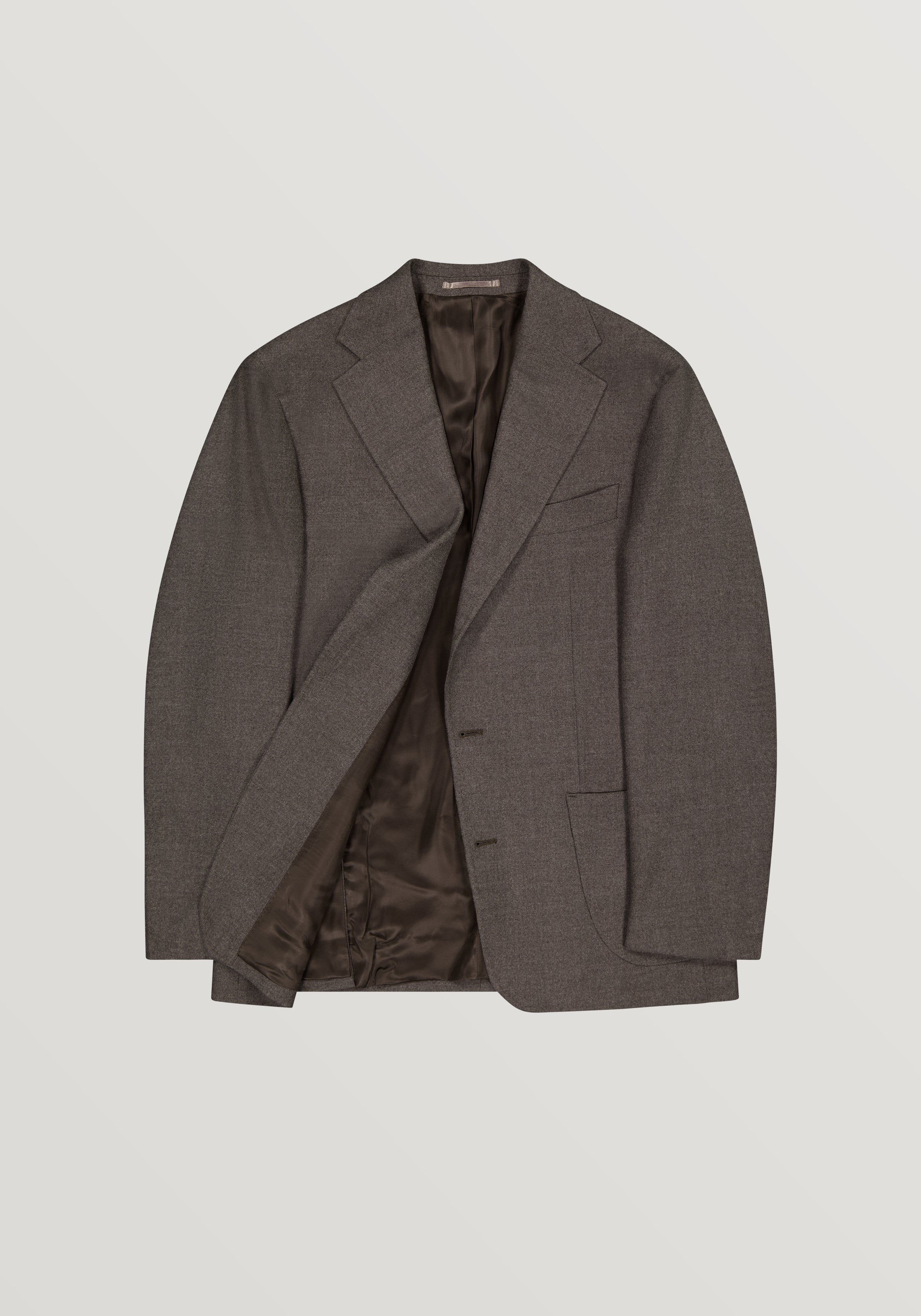 Jersley Wool Twill Blazer - Truffle