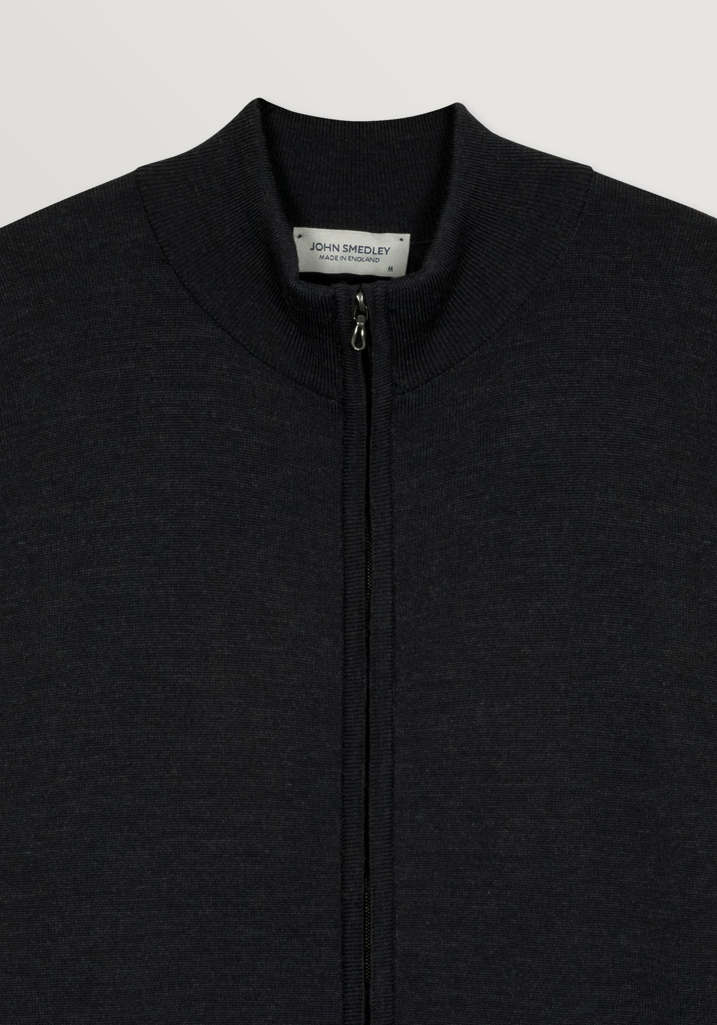John Smedley Extra-Fine Merino Wool Jacket - Smoke