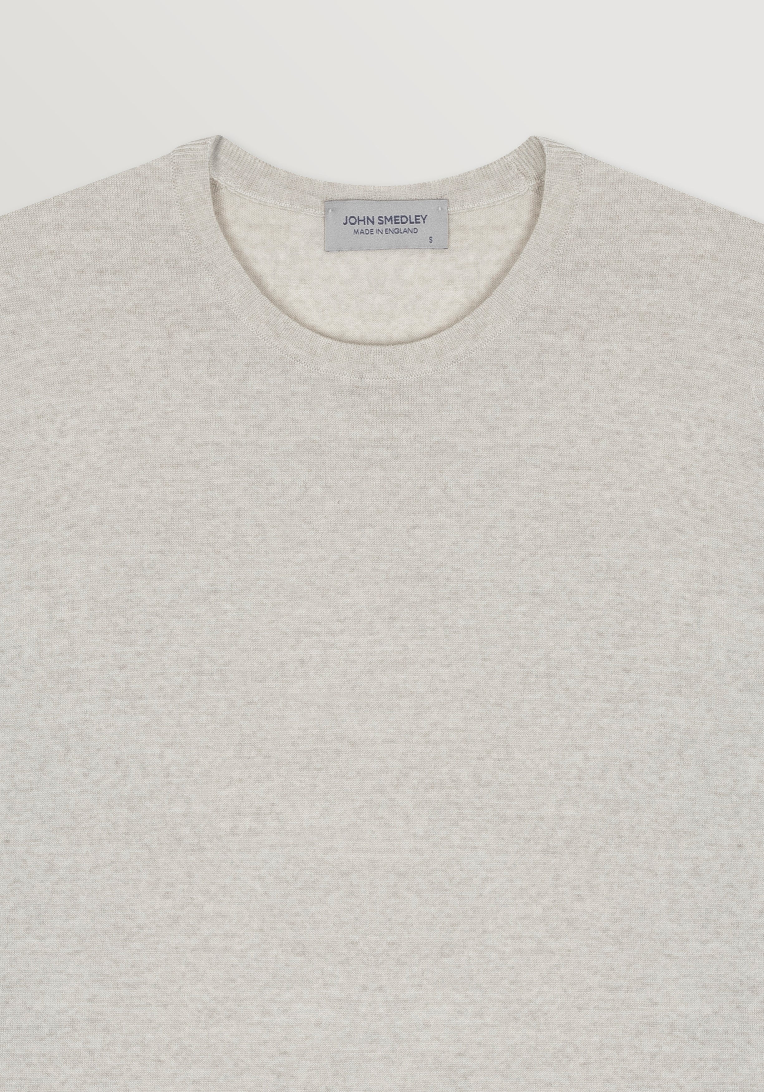 John Smedley Extra-Fine Merino Crew Neck - Grey