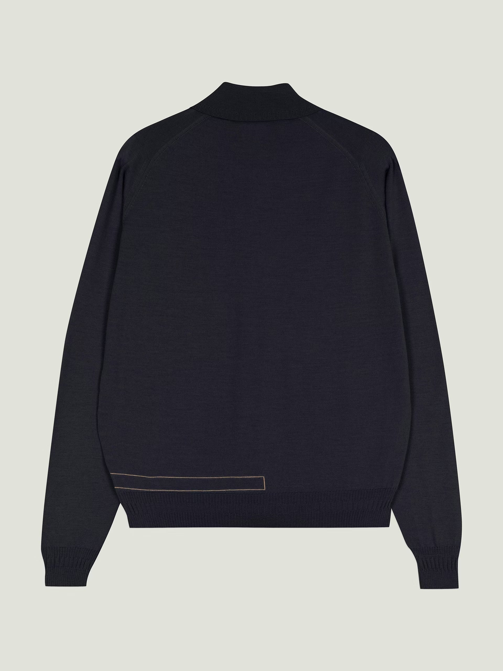 John Smedley X Bill Nighy Extra-Fine Merino Polo - Midnight