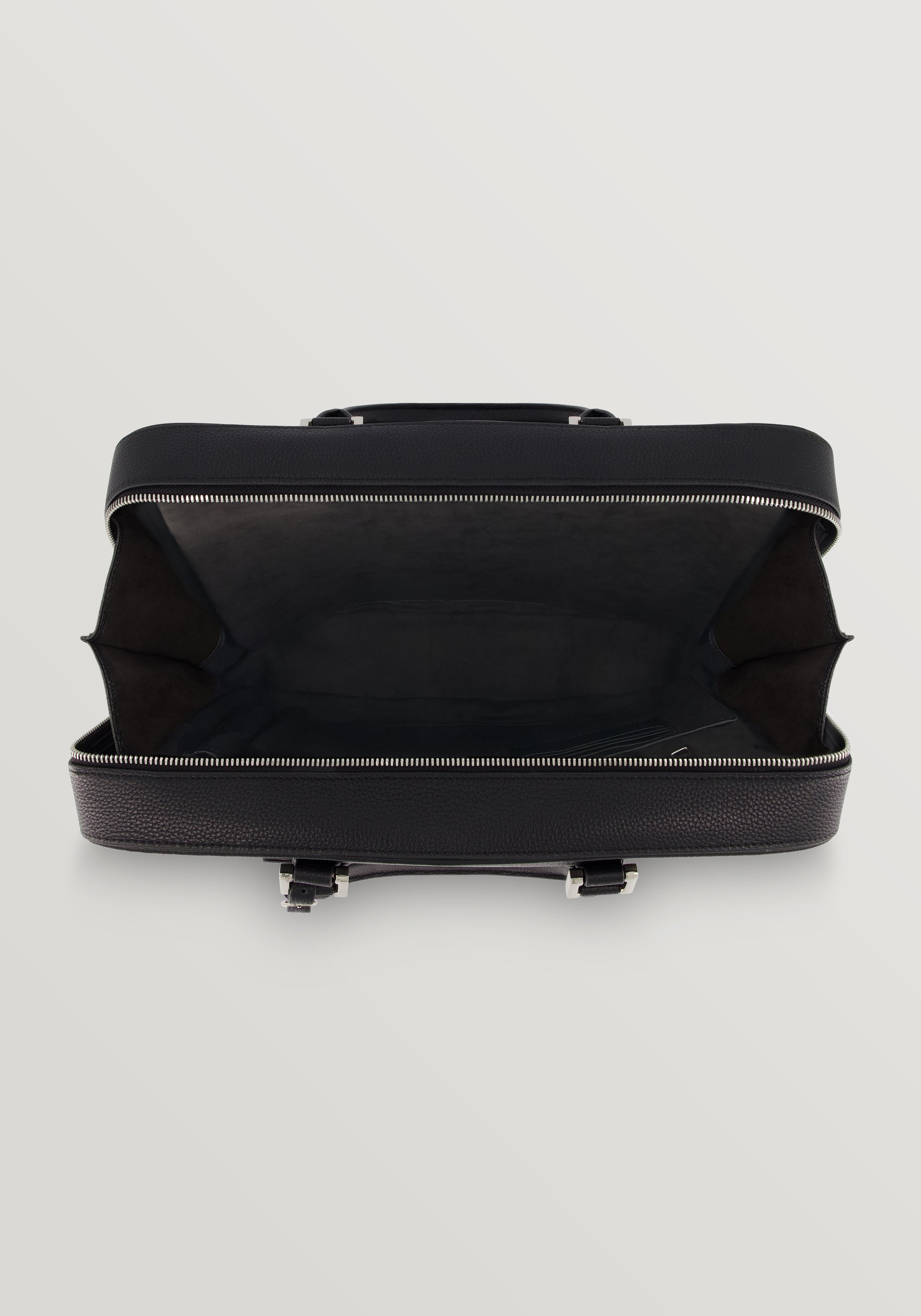 Executive Leather Holdall - Black