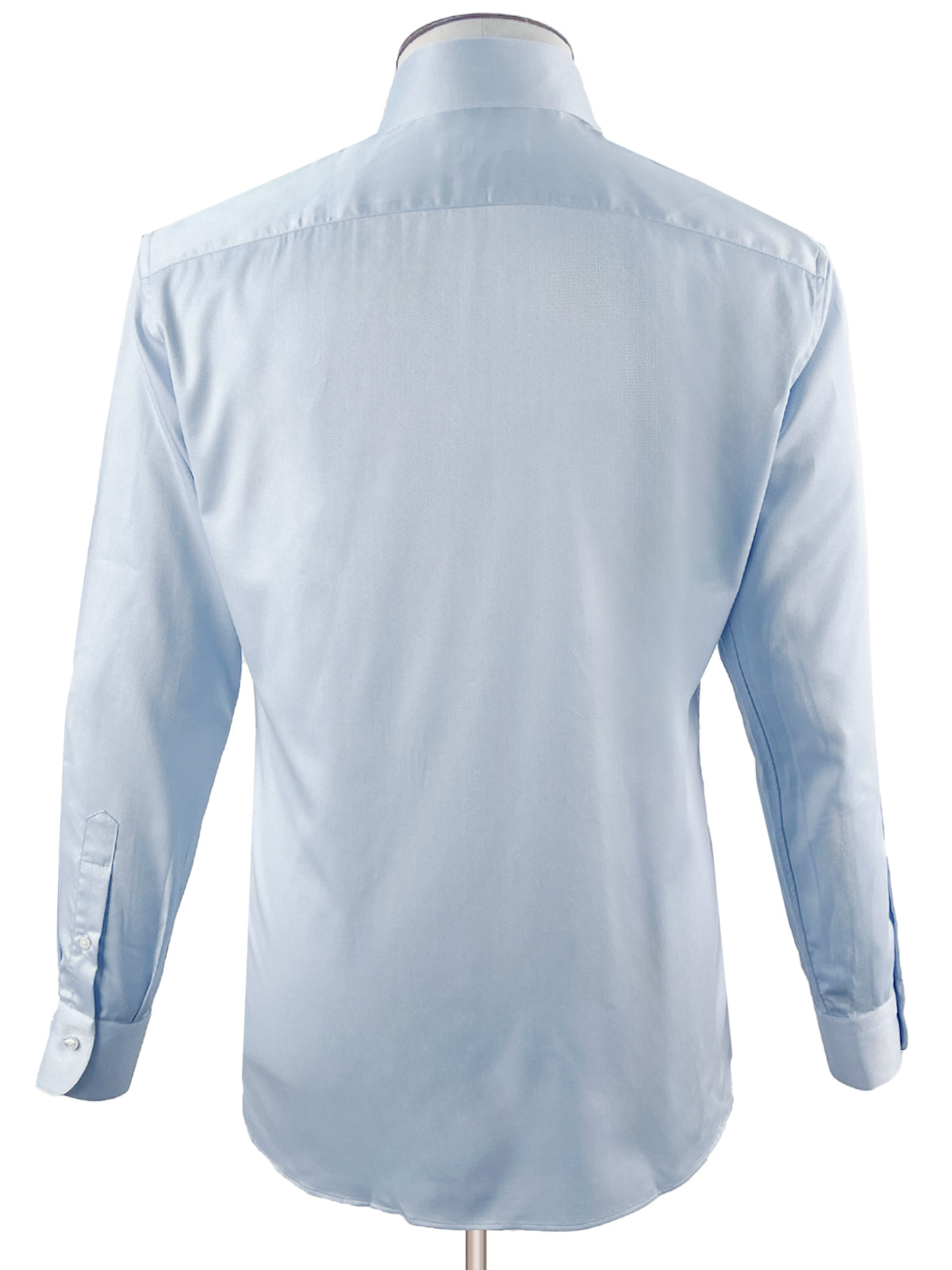 Micro Structure Cutaway Collar Shirt - Light Blue
