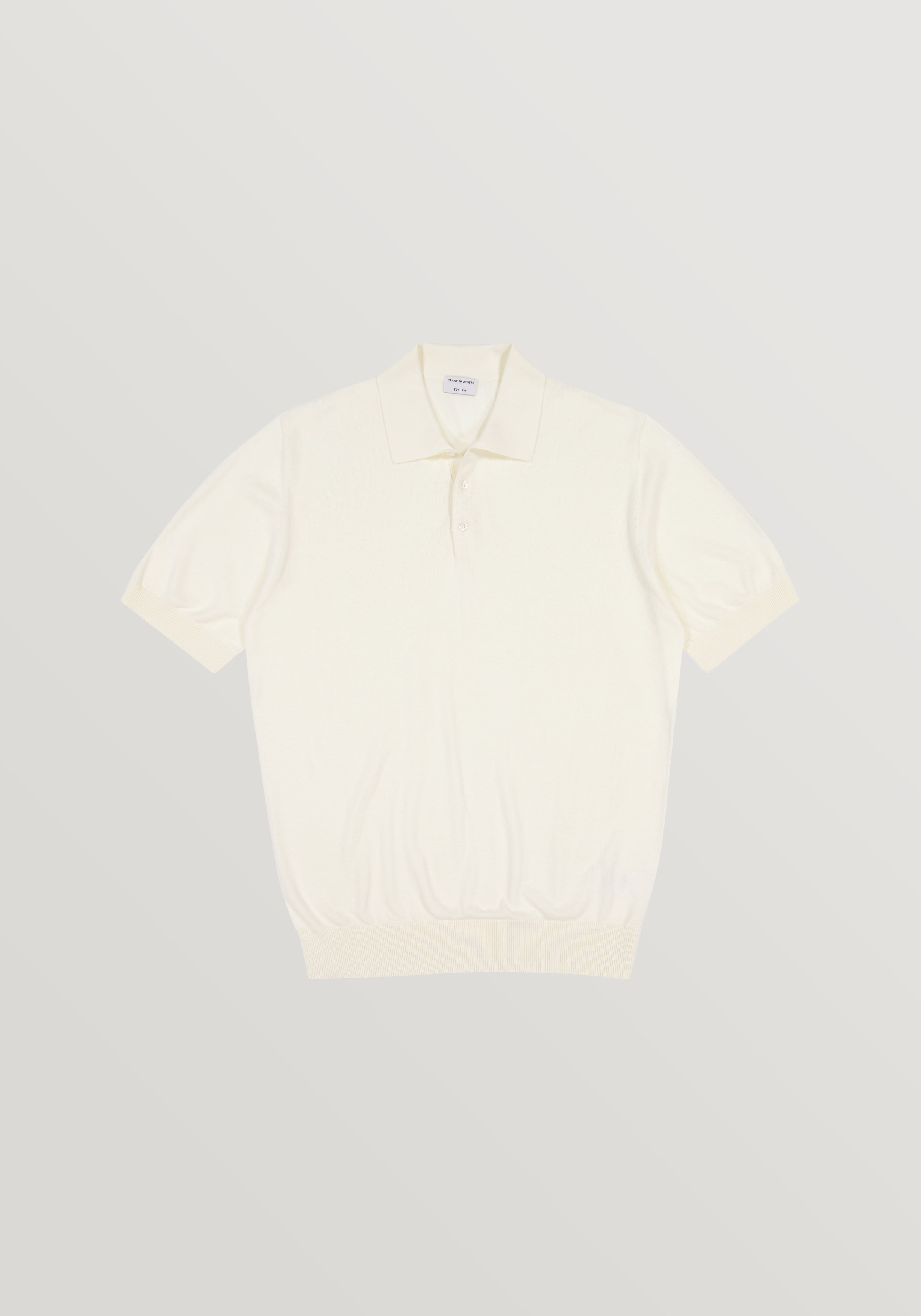 Lightweight Cotton Polo - Ivory