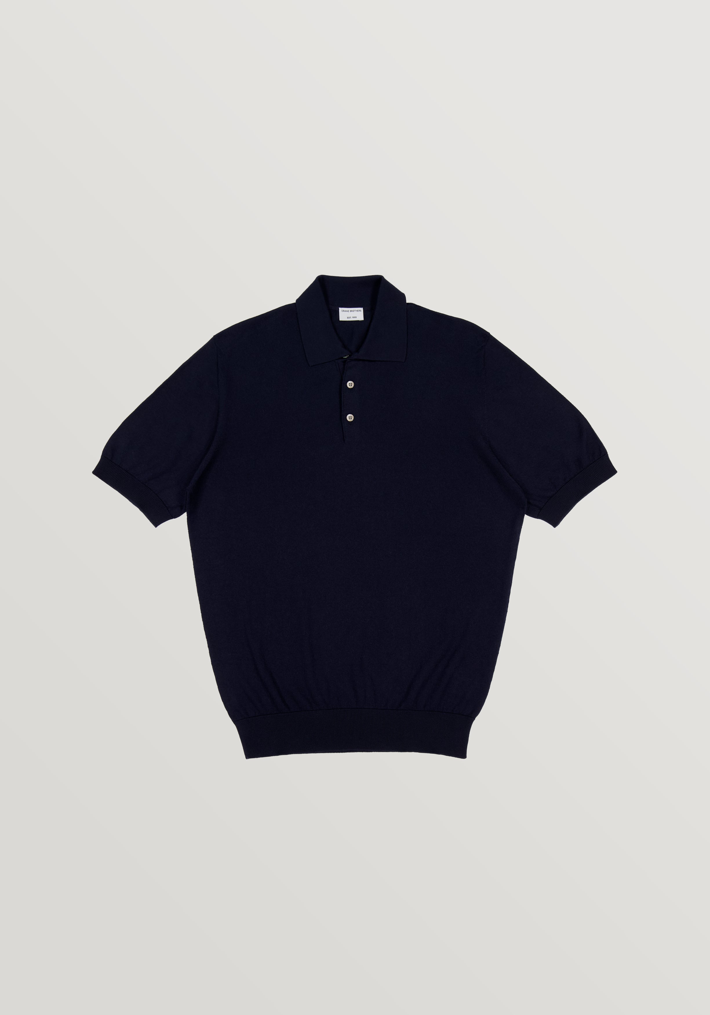 Lightweight Cotton Polo - Midnight