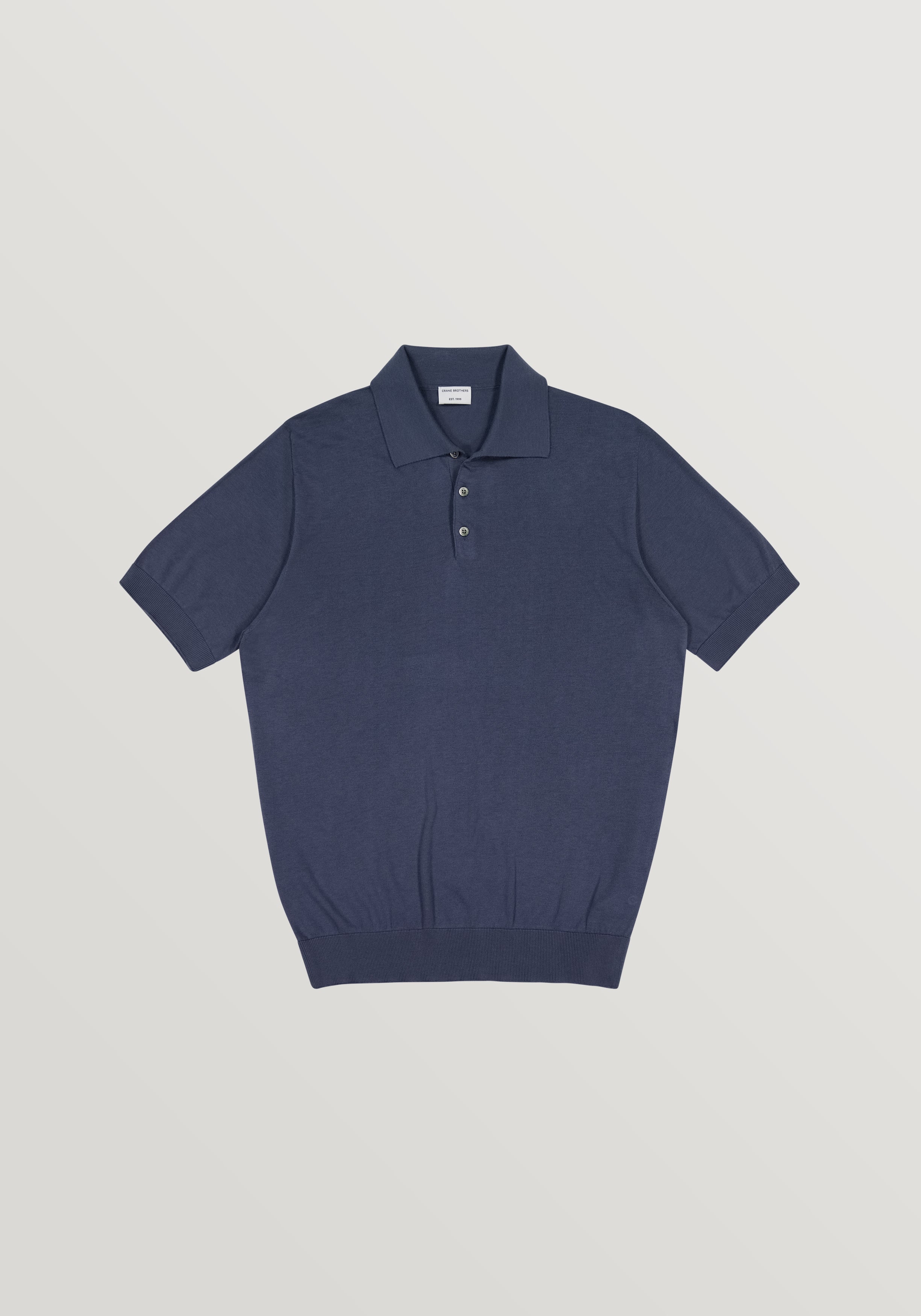 Lightweight Cotton Silk Polo - Slate