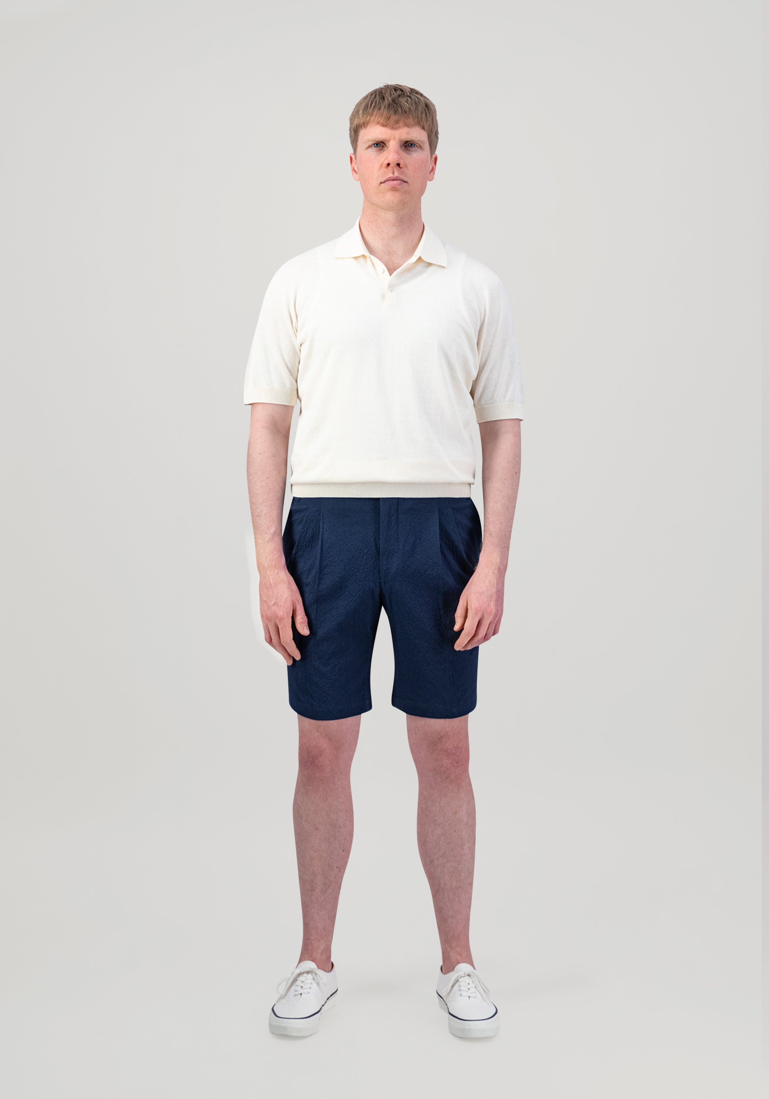 Lightweight Cotton Polo - Ivory