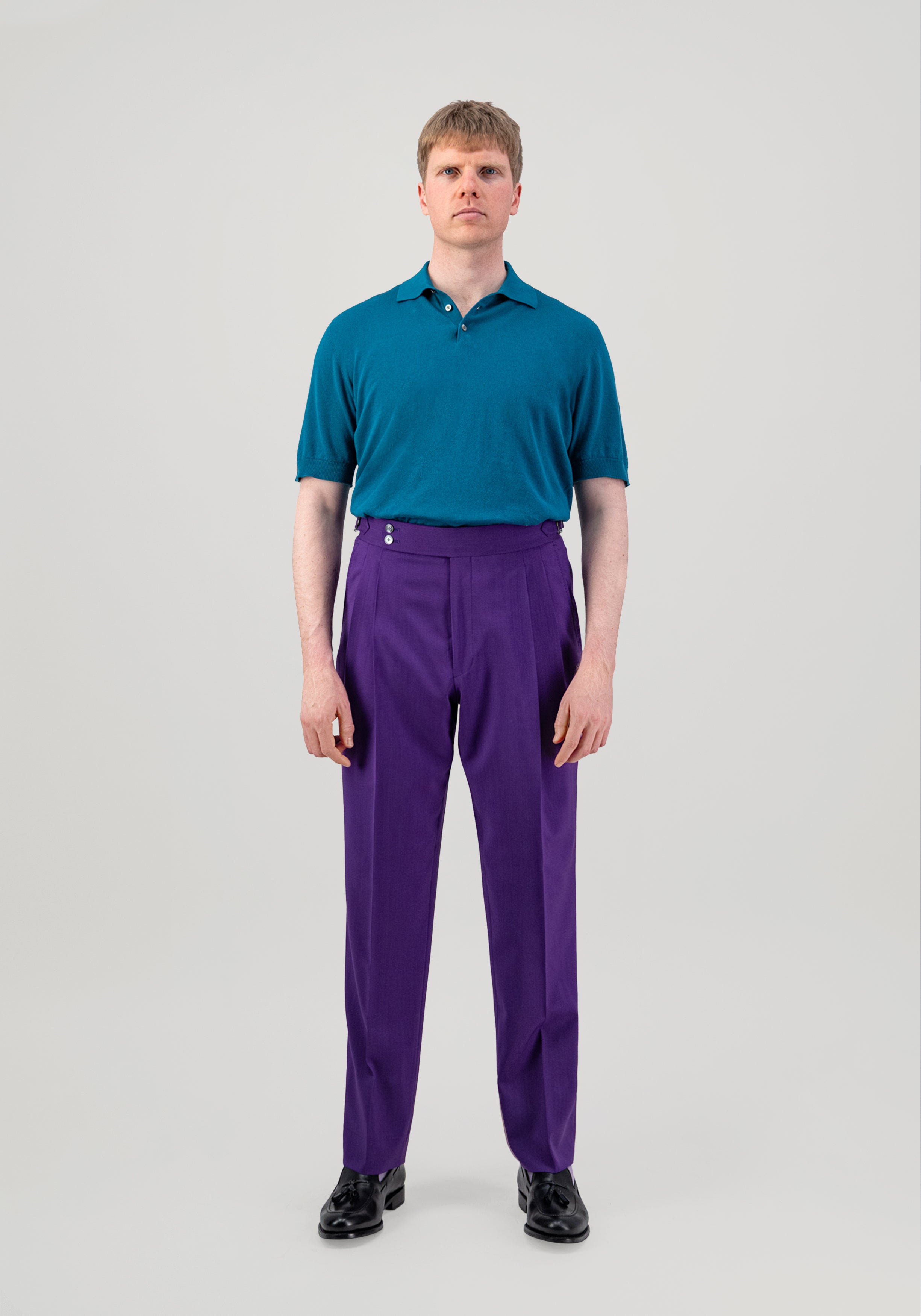 Lightweight Cotton Polo - Petrol Blue