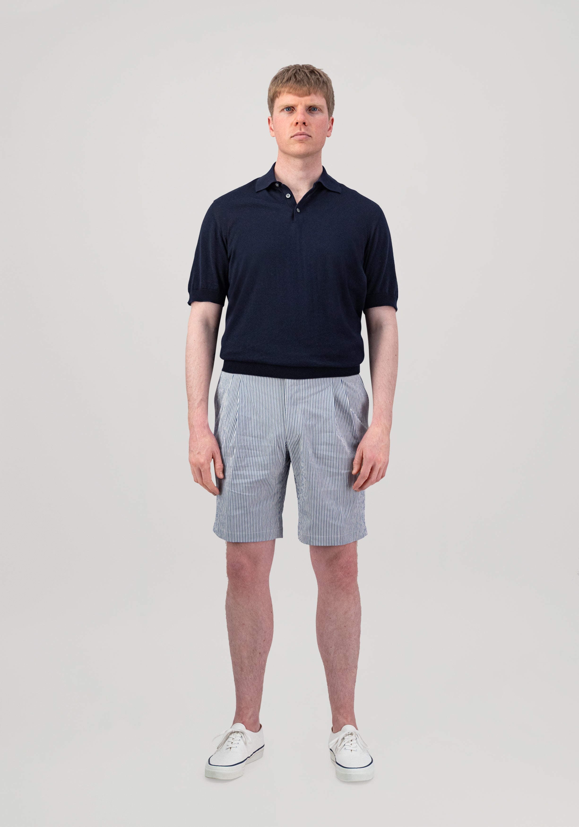 Lightweight Cotton Polo - Midnight