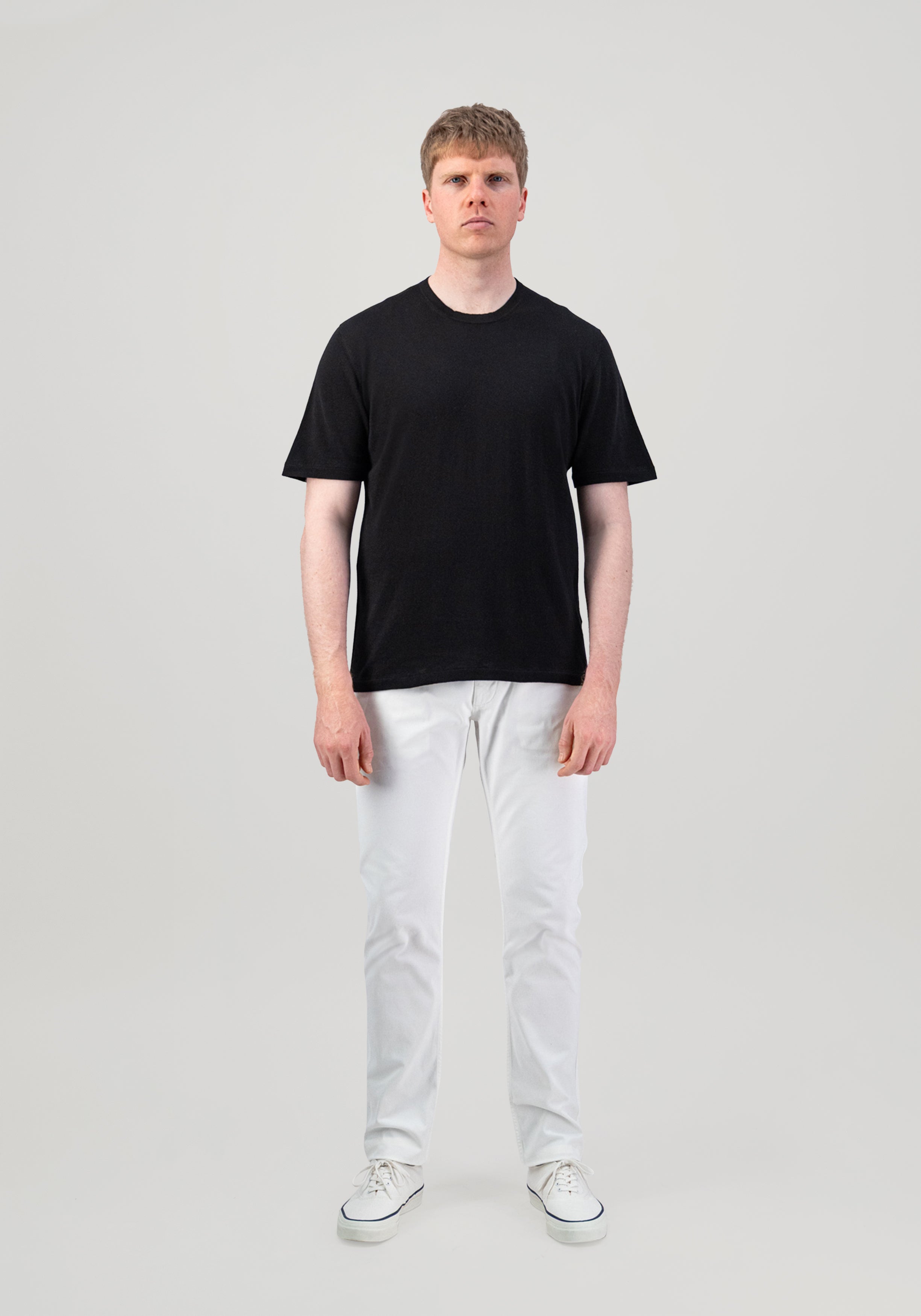 Lightweight Cotton T-Shirt - Black