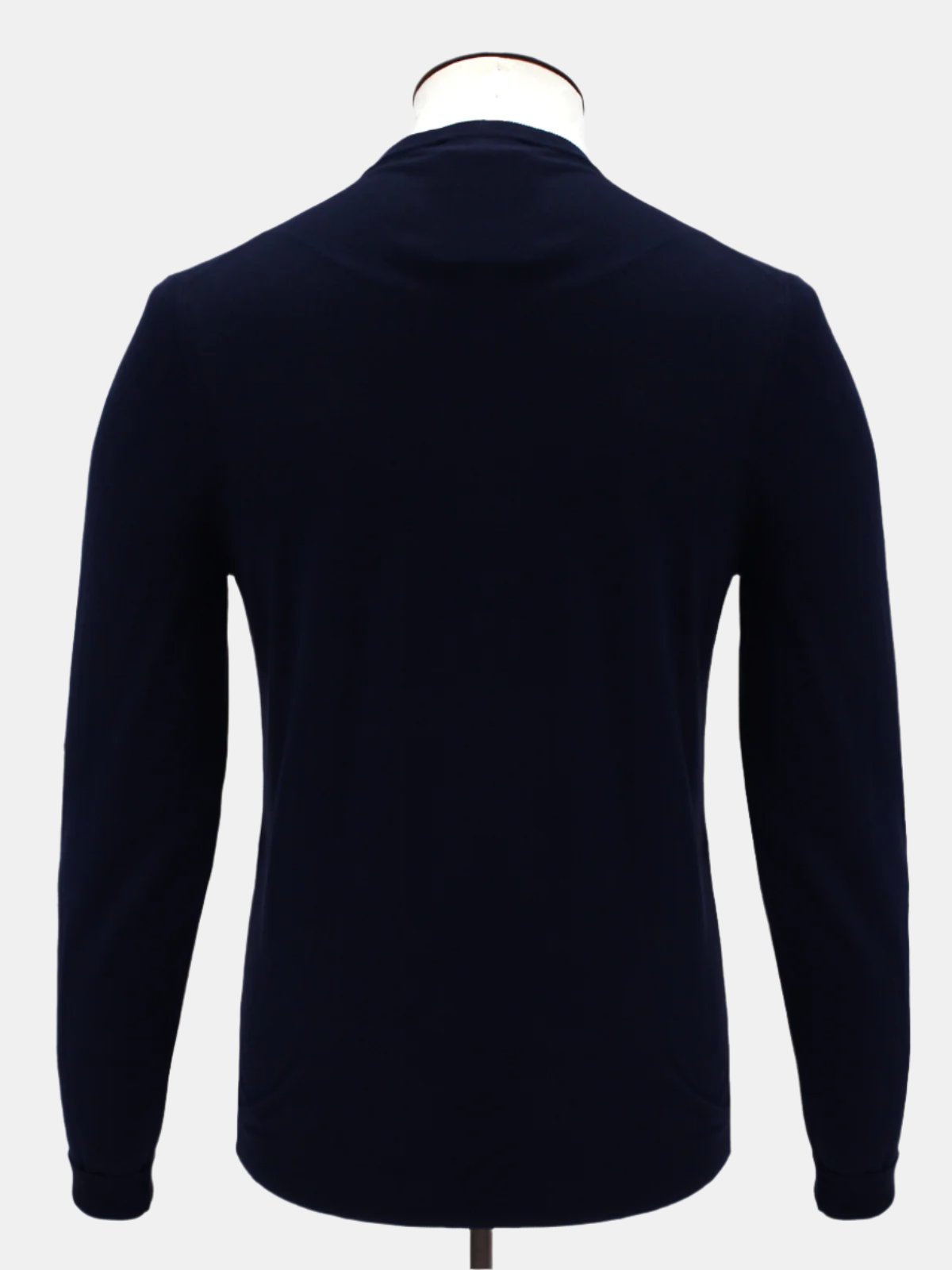 Lugano Ribbed Crewneck Cotton - Midnight