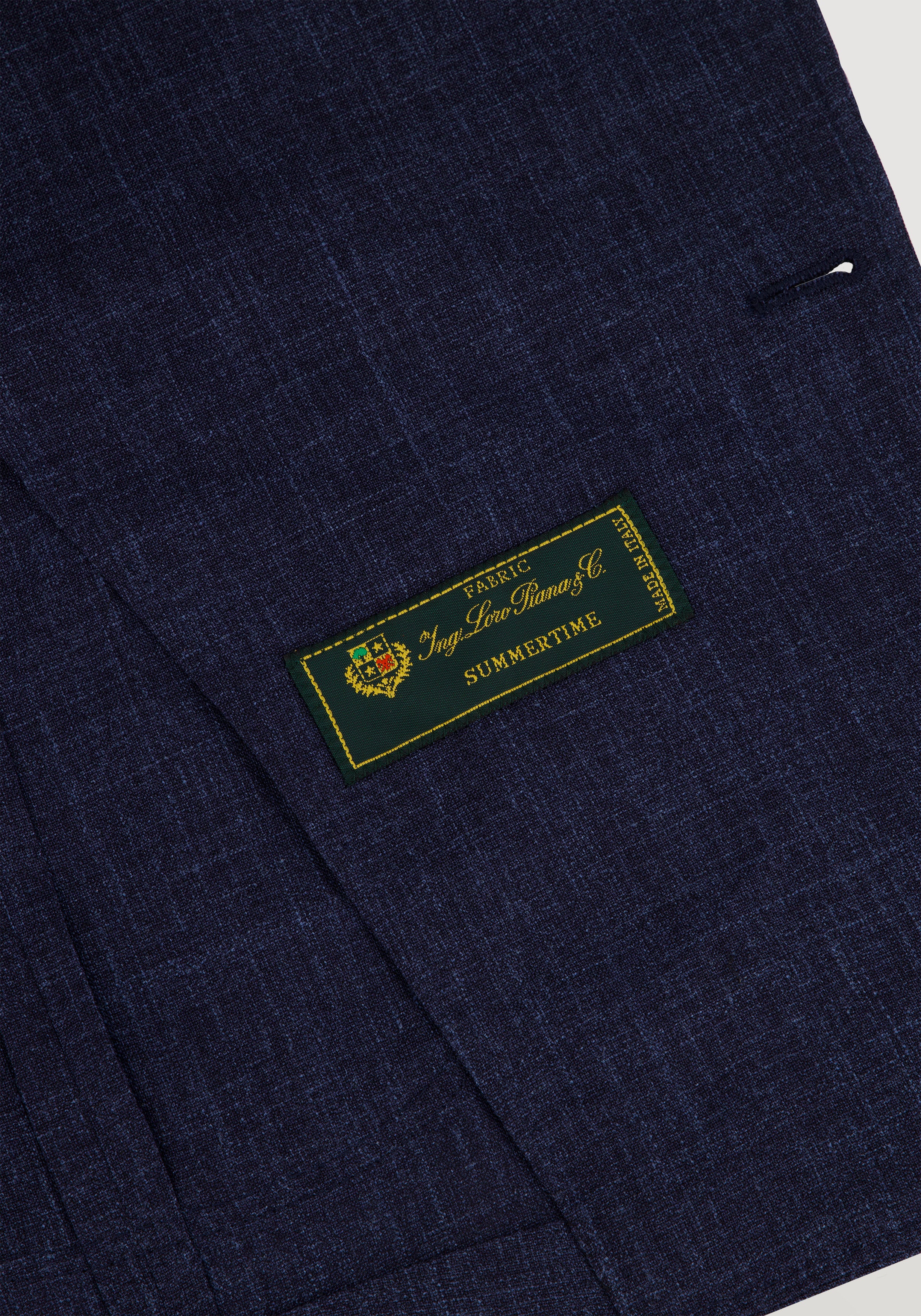 Lume Wool Silk Linen Blazer - Storm Blue