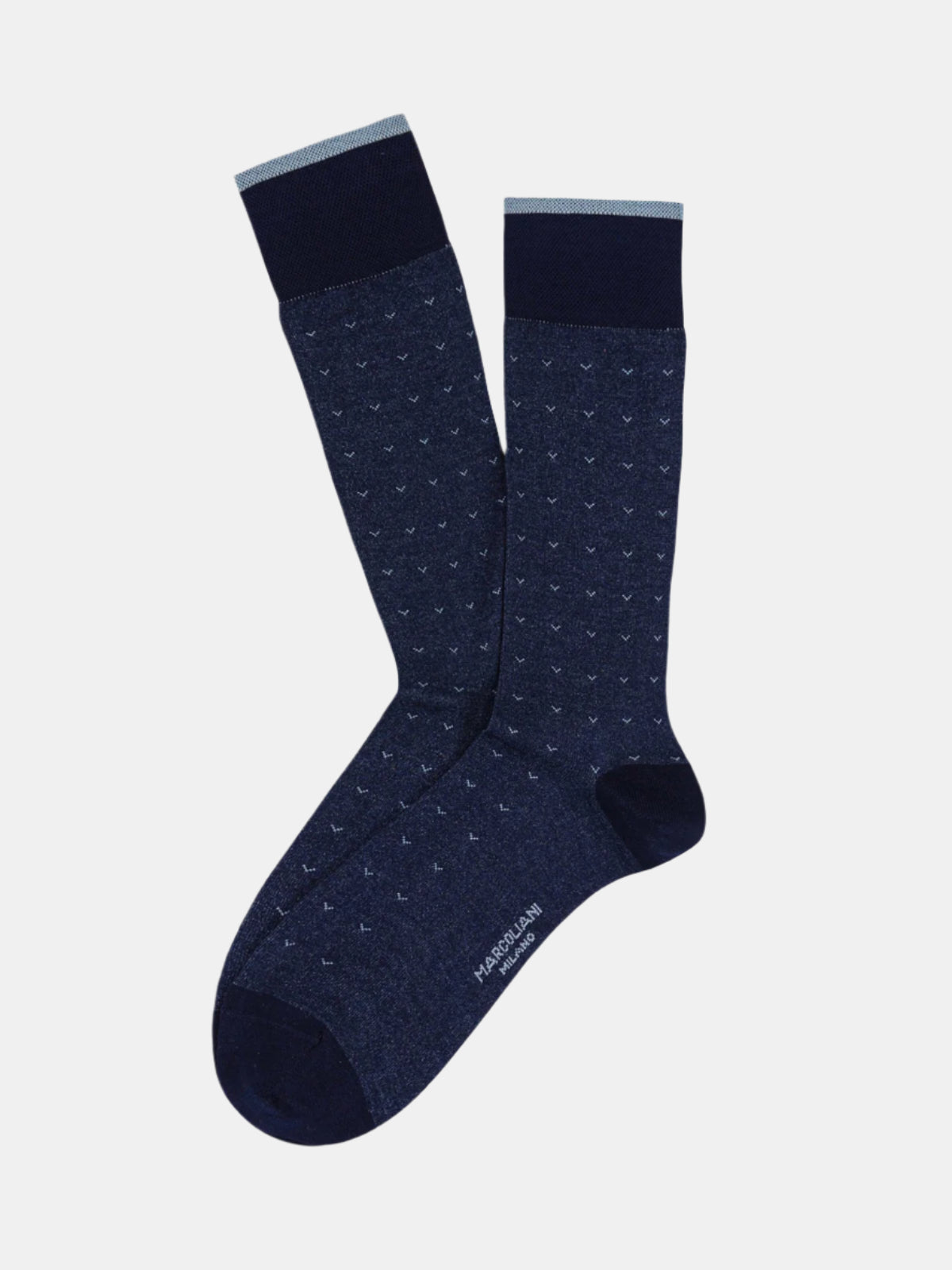 Marcoliani Pima Cotton Socks - Navy Seagull