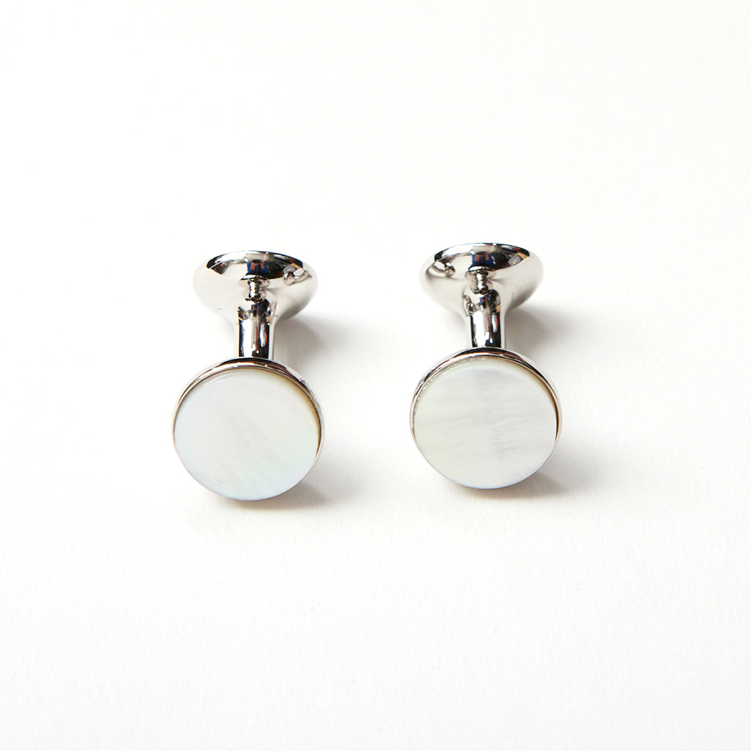Codis Maya Bow Cufflinks - Mother of Pearl