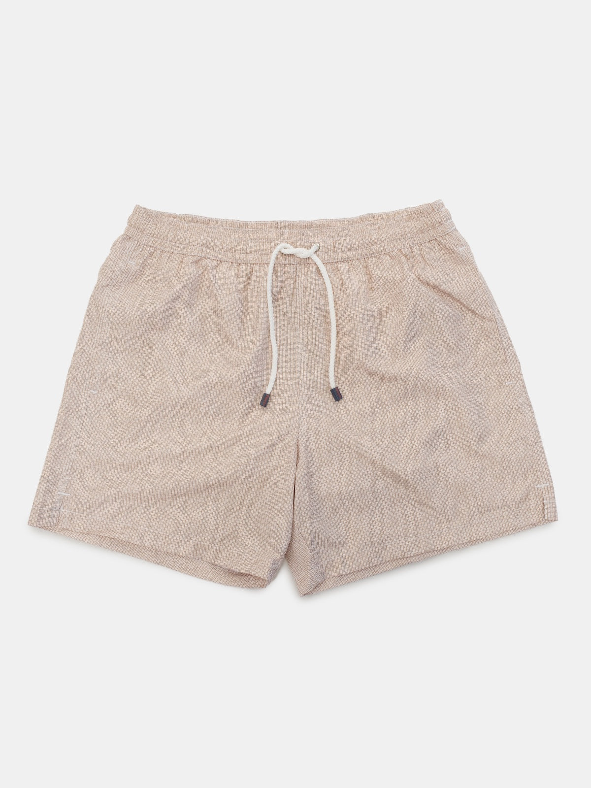 Mahogany Basketweave Printed Swim Shorts - Lucky Last