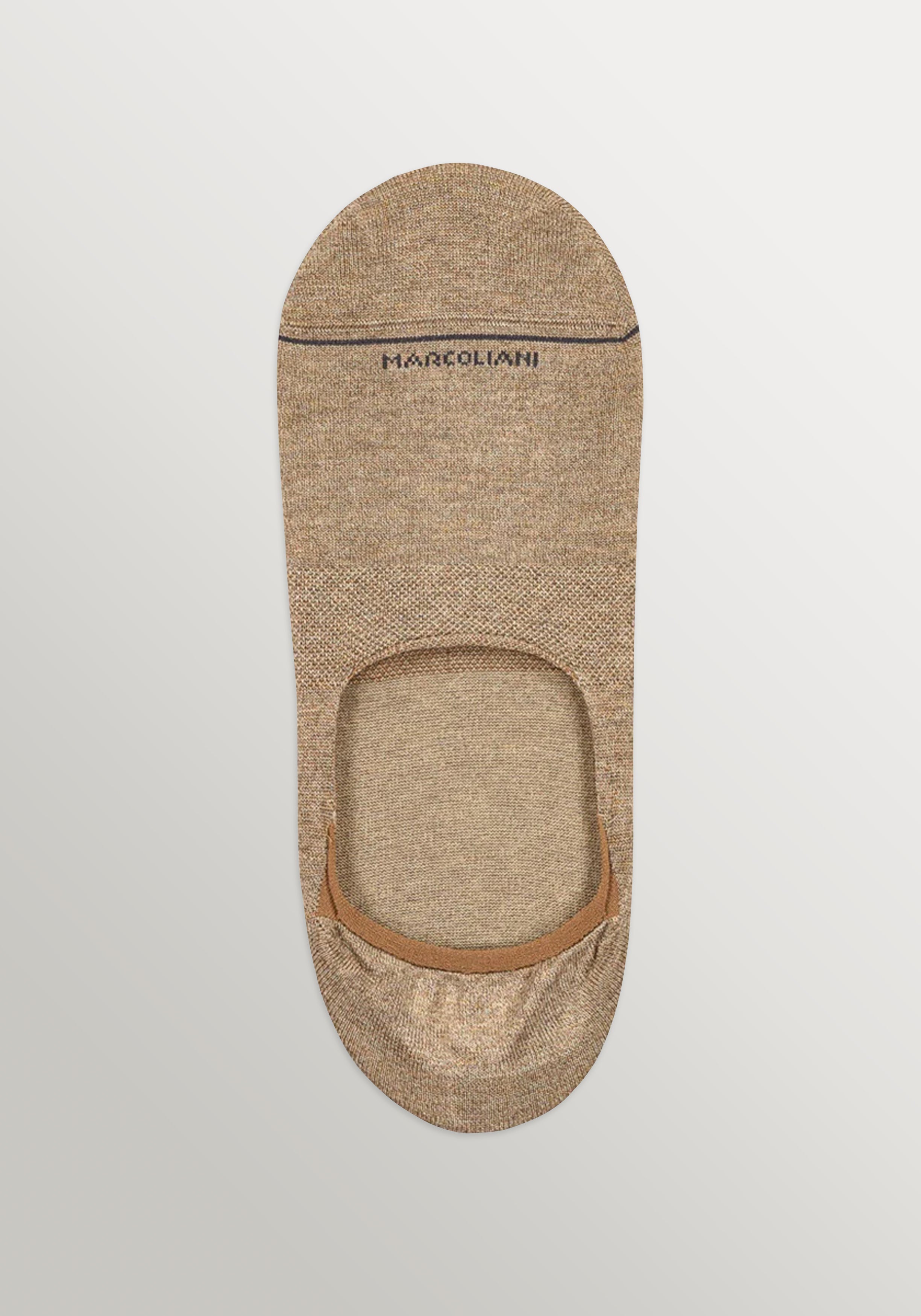 Marcoliani Invisible Touch Chino Socks - Beige Marl