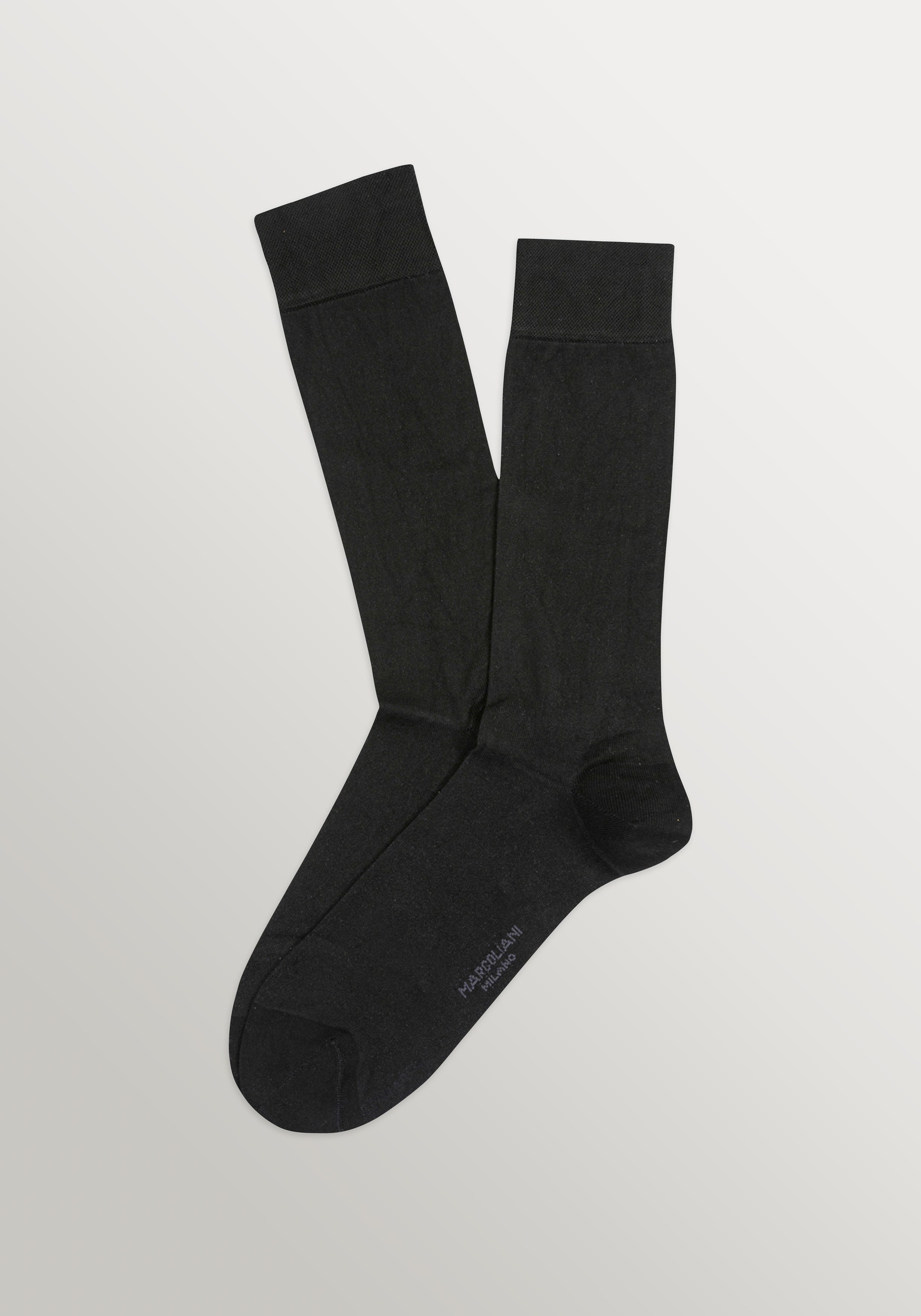 Marcoliani Luxury Plain Socks - Black