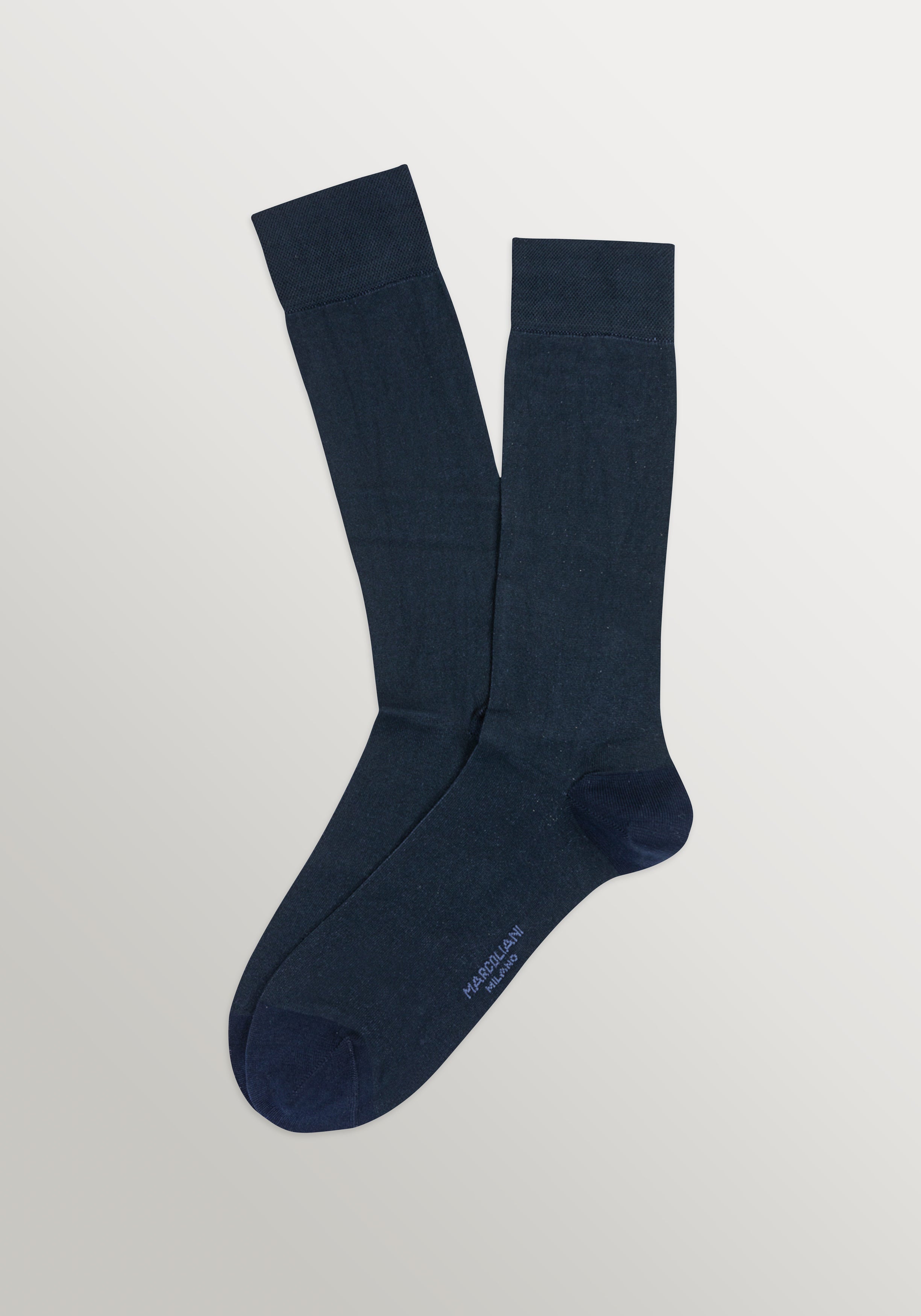 Marcoliani Luxury Plain Socks - Navy