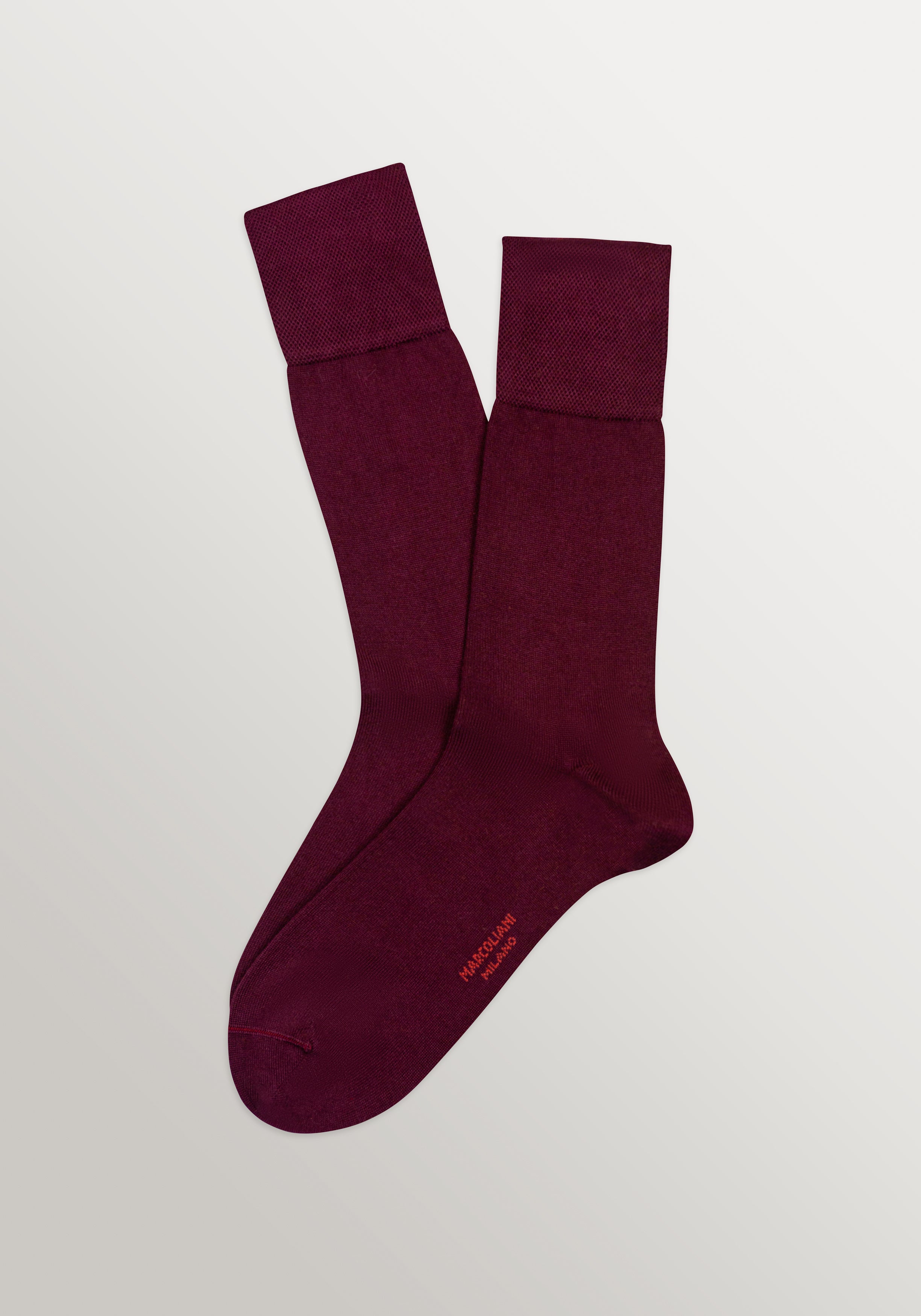 Marcoliani Mousse of Modal Dress Socks - Bordeaux
