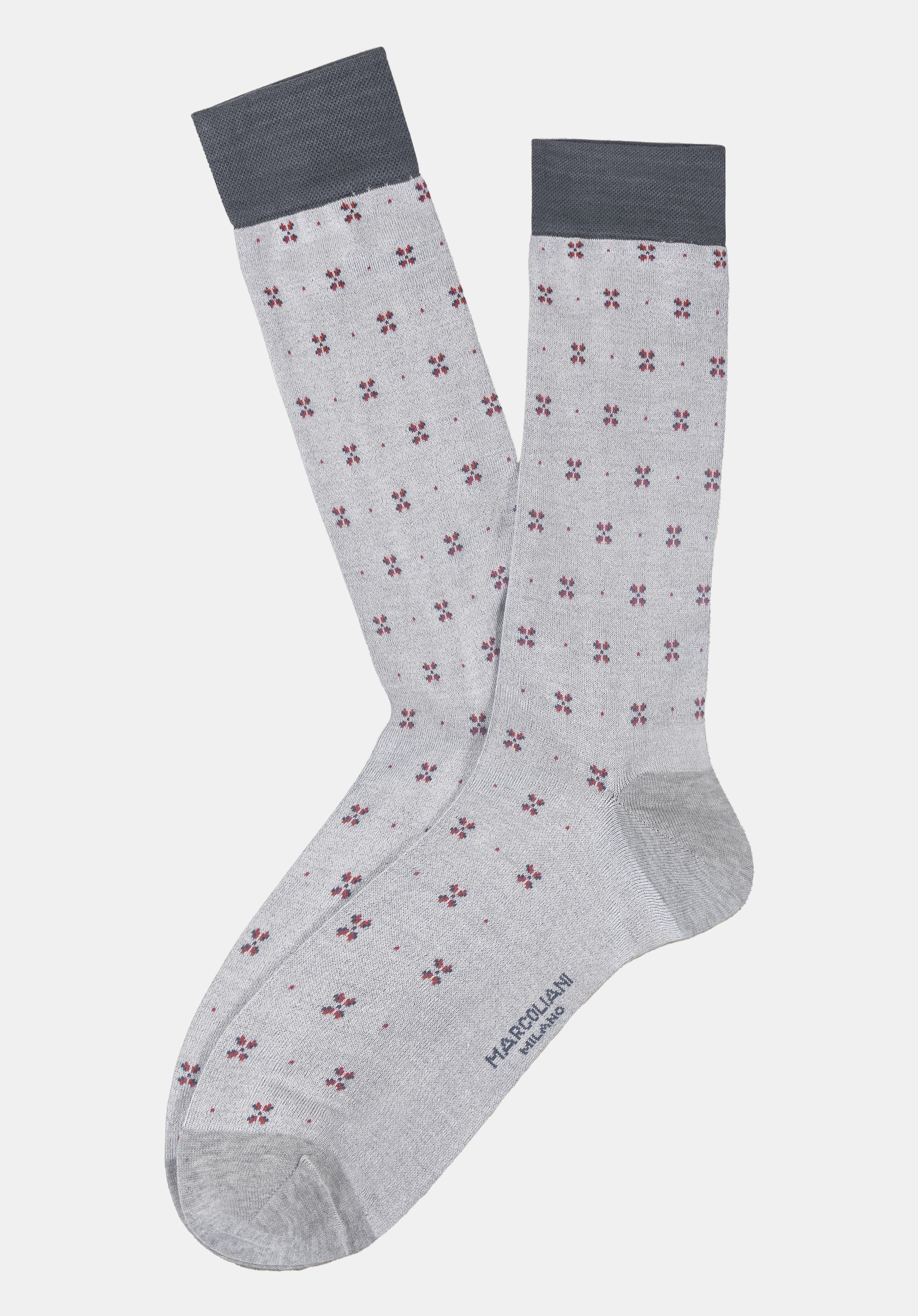 Marcoliani Luxury Tailor Flowers Socks - Beige