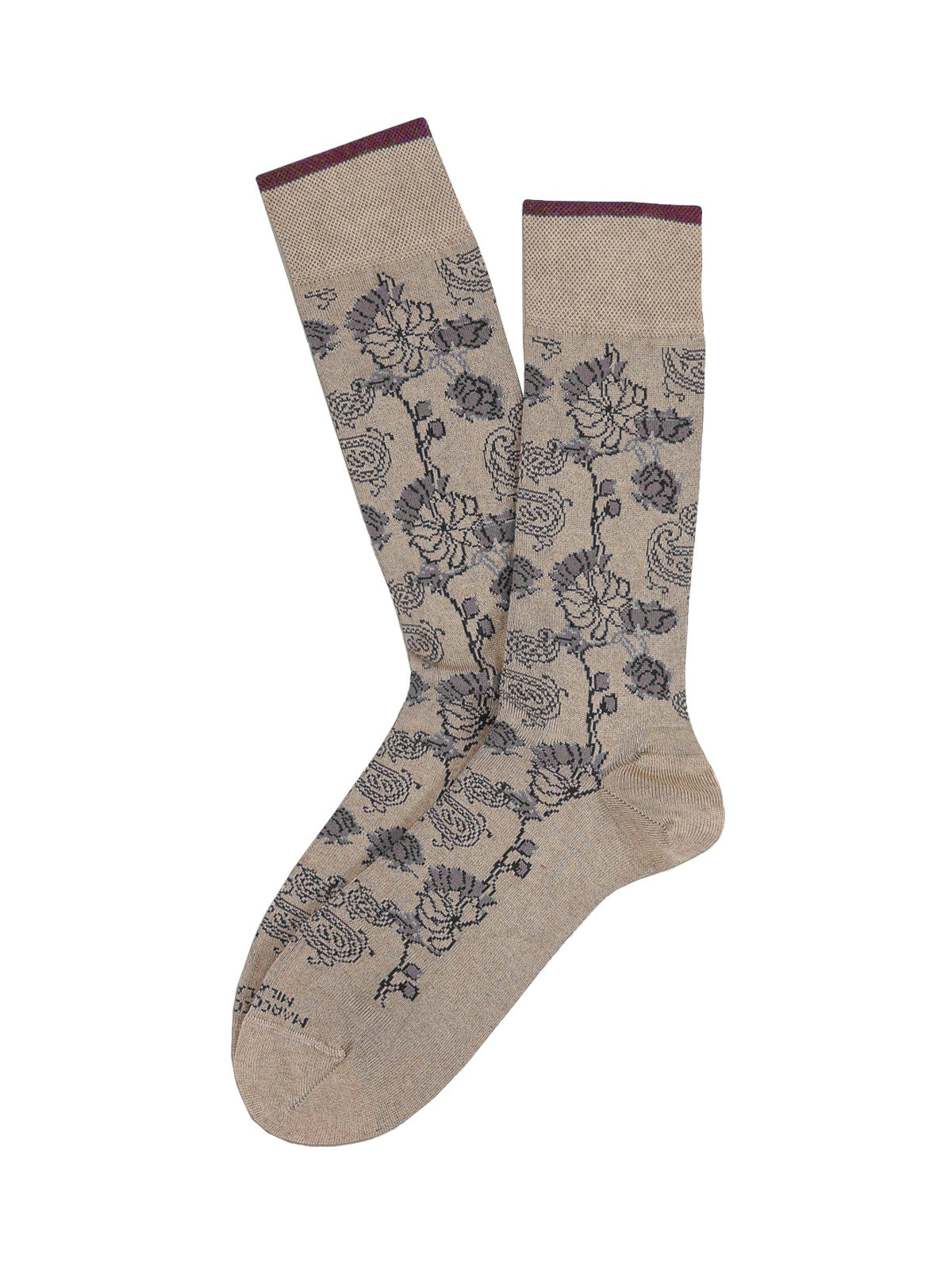 Marcoliani Mousse of Modal Socks - Ice Grey Dharam Flower