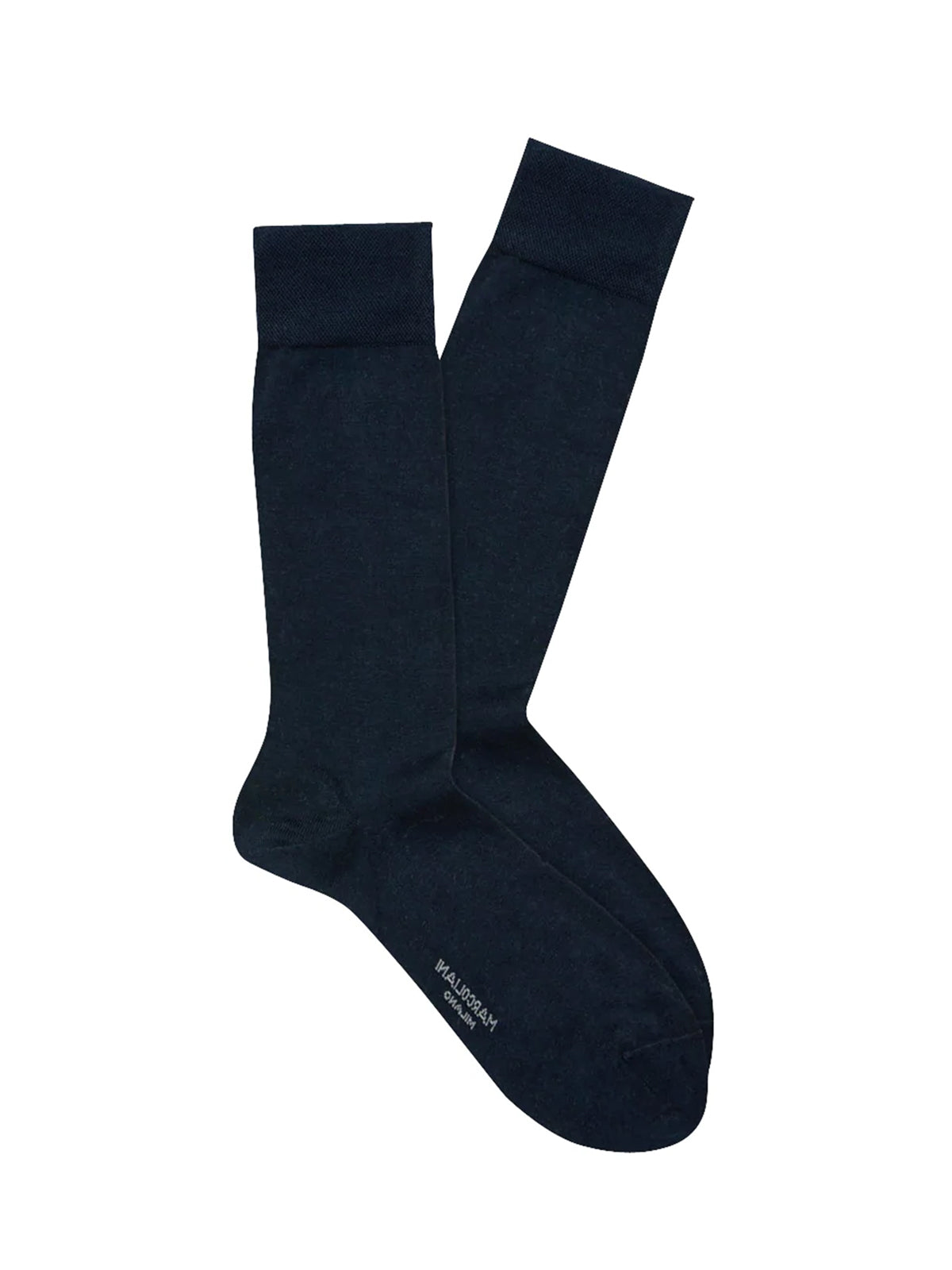 Marcoliani Pima Cotton Classic Plain Socks - Navy