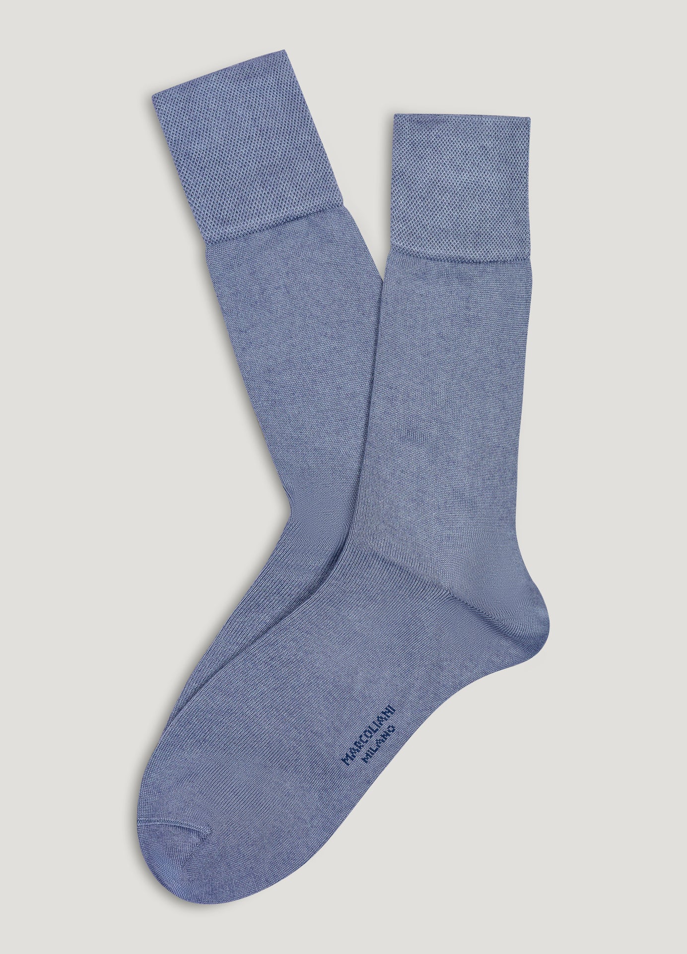Marcoliani Mousse of Modal Dress Socks - Silver Blue
