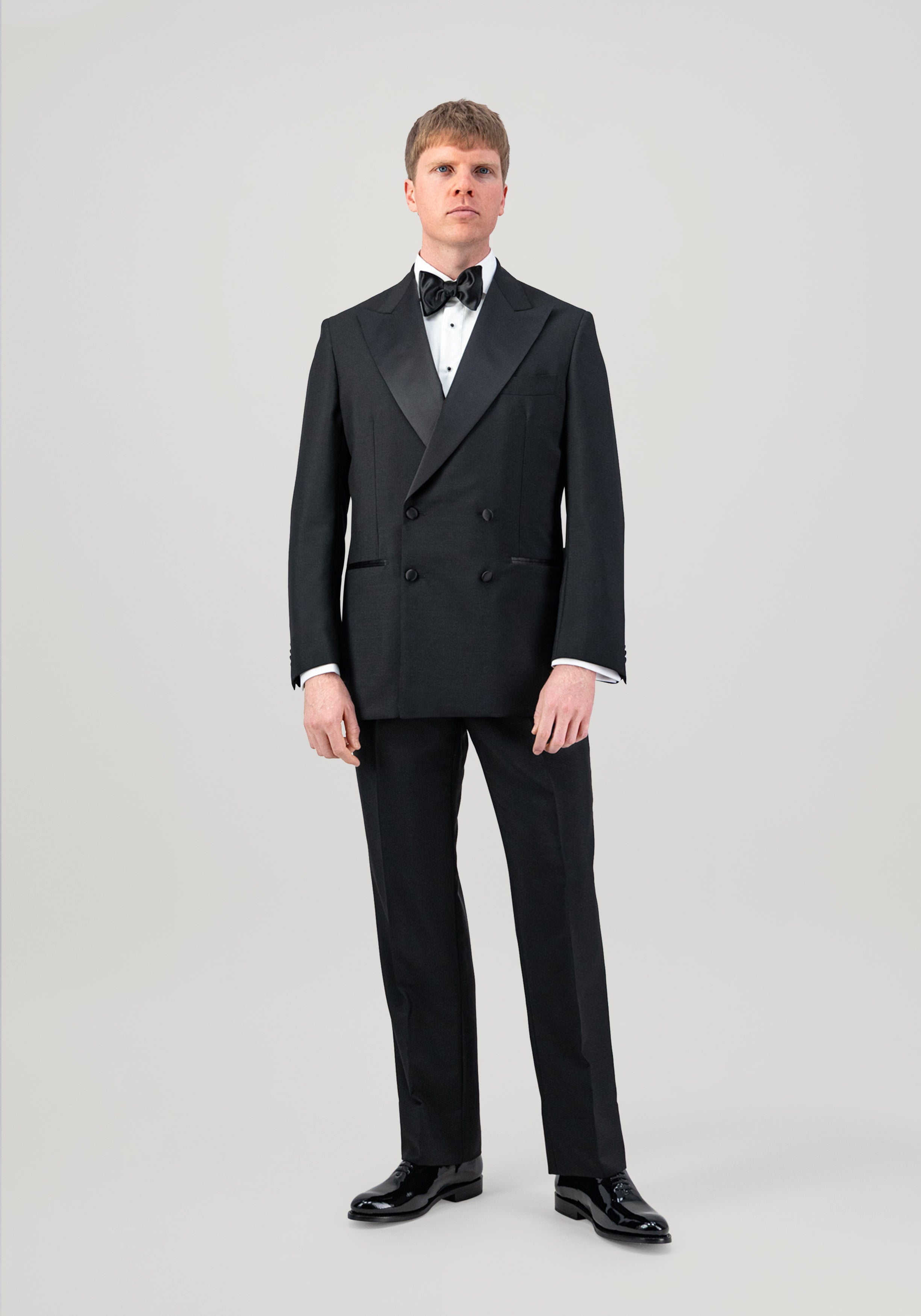 Mercer Double-Breasted Tuxedo - Black