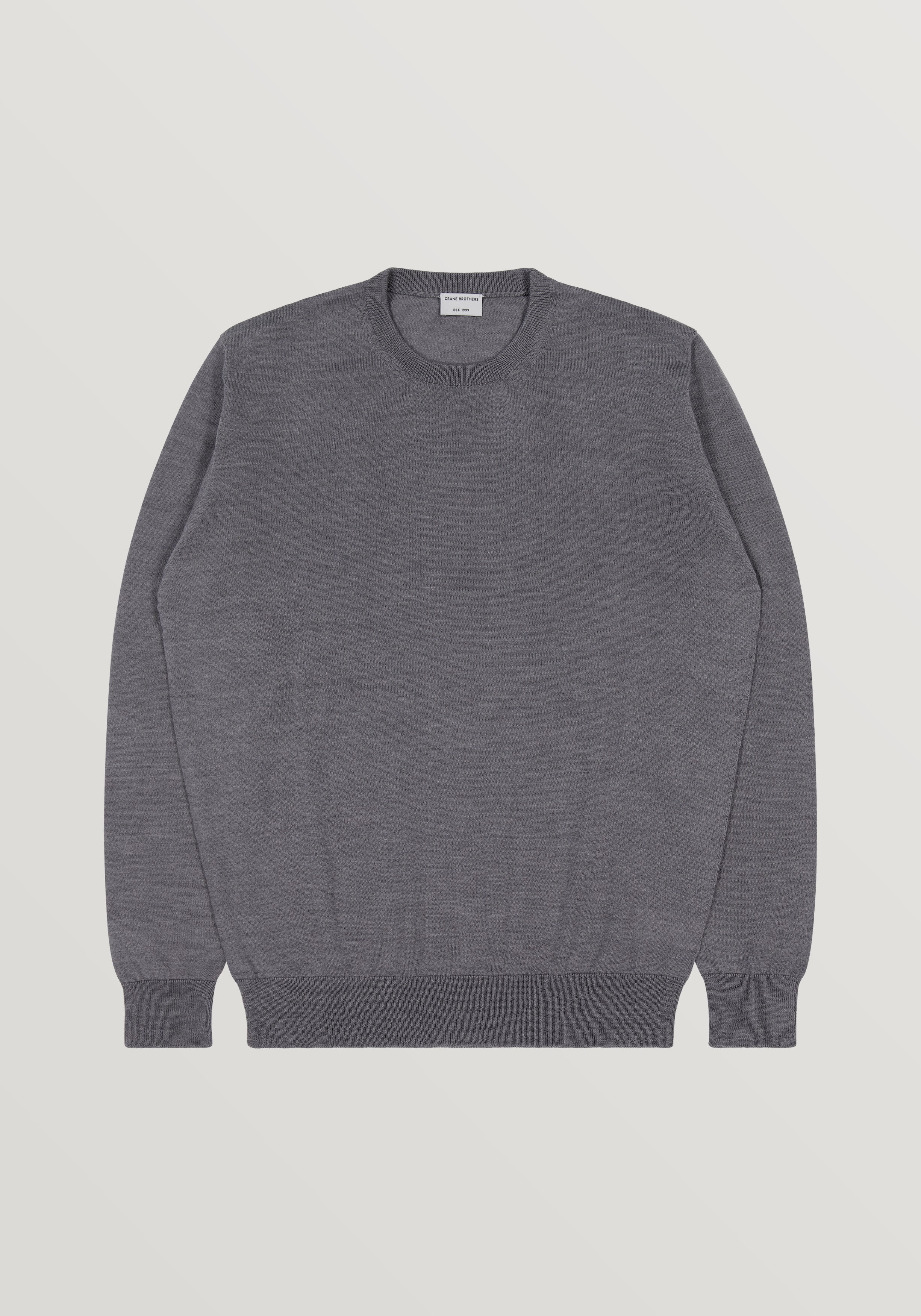 Lightweight Merino Crew Neck Sweater - Storm