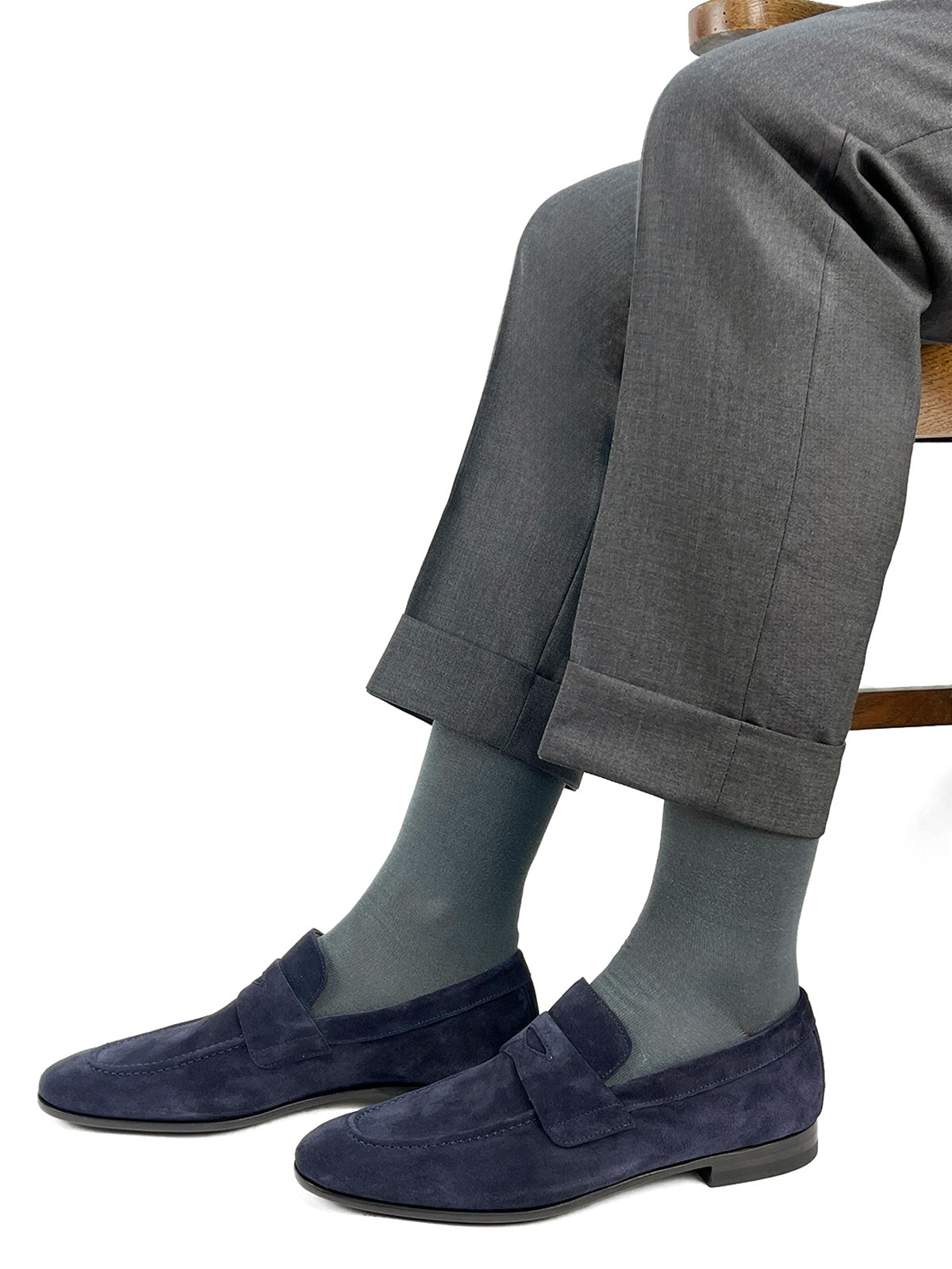 Suede Soft Loafer - Midnight