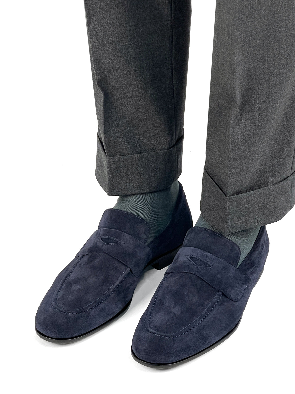 Suede Soft Loafer - Midnight