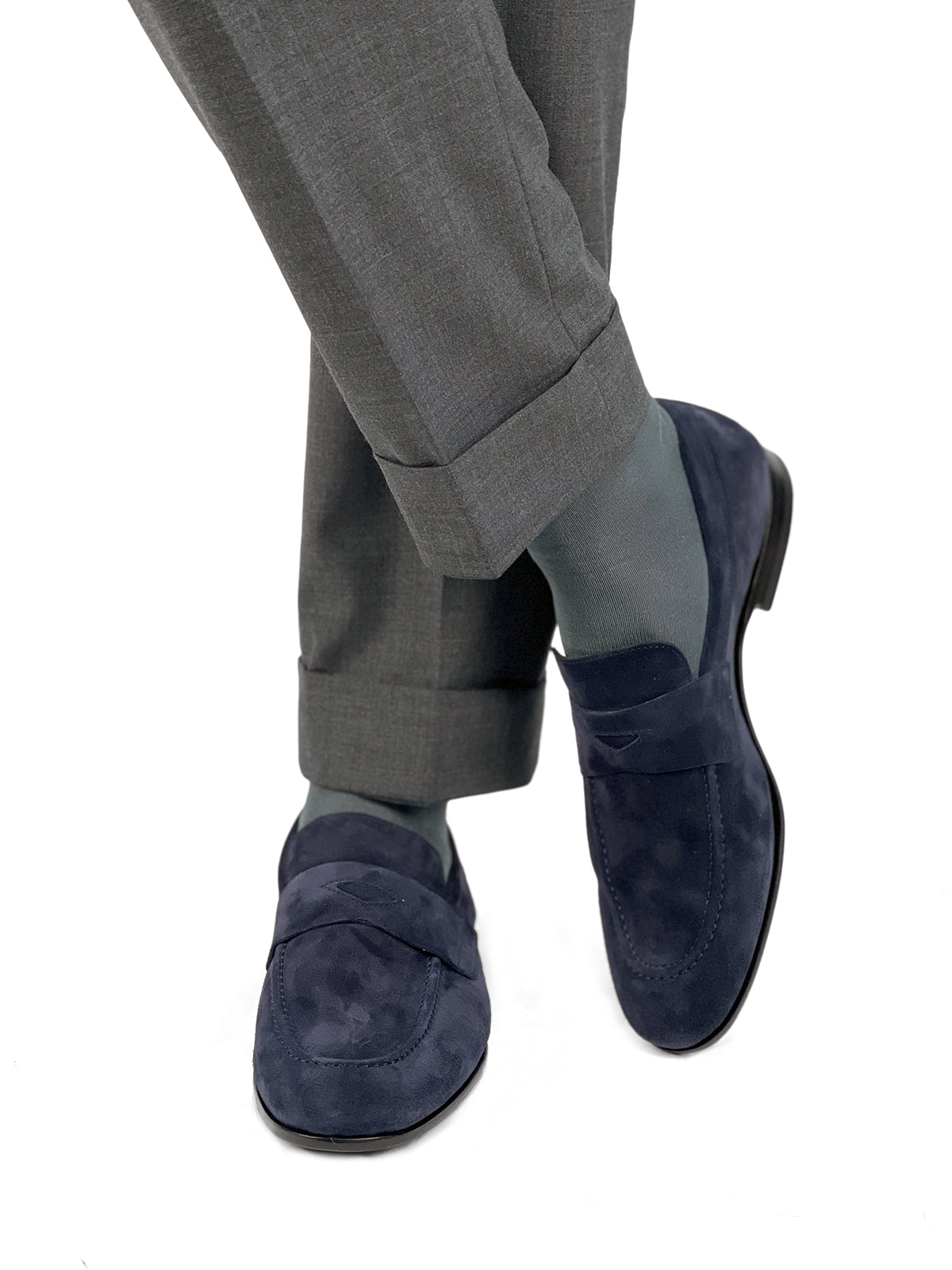 Suede Soft Loafer - Midnight