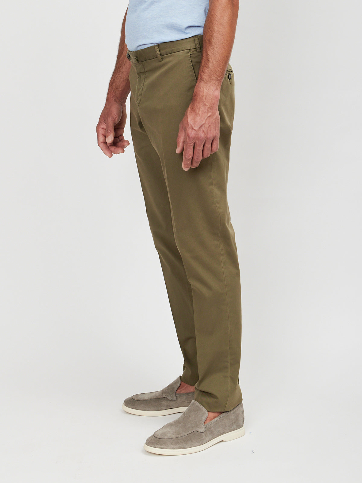 Olive Washed Cotton Suit - LUCKY LAST