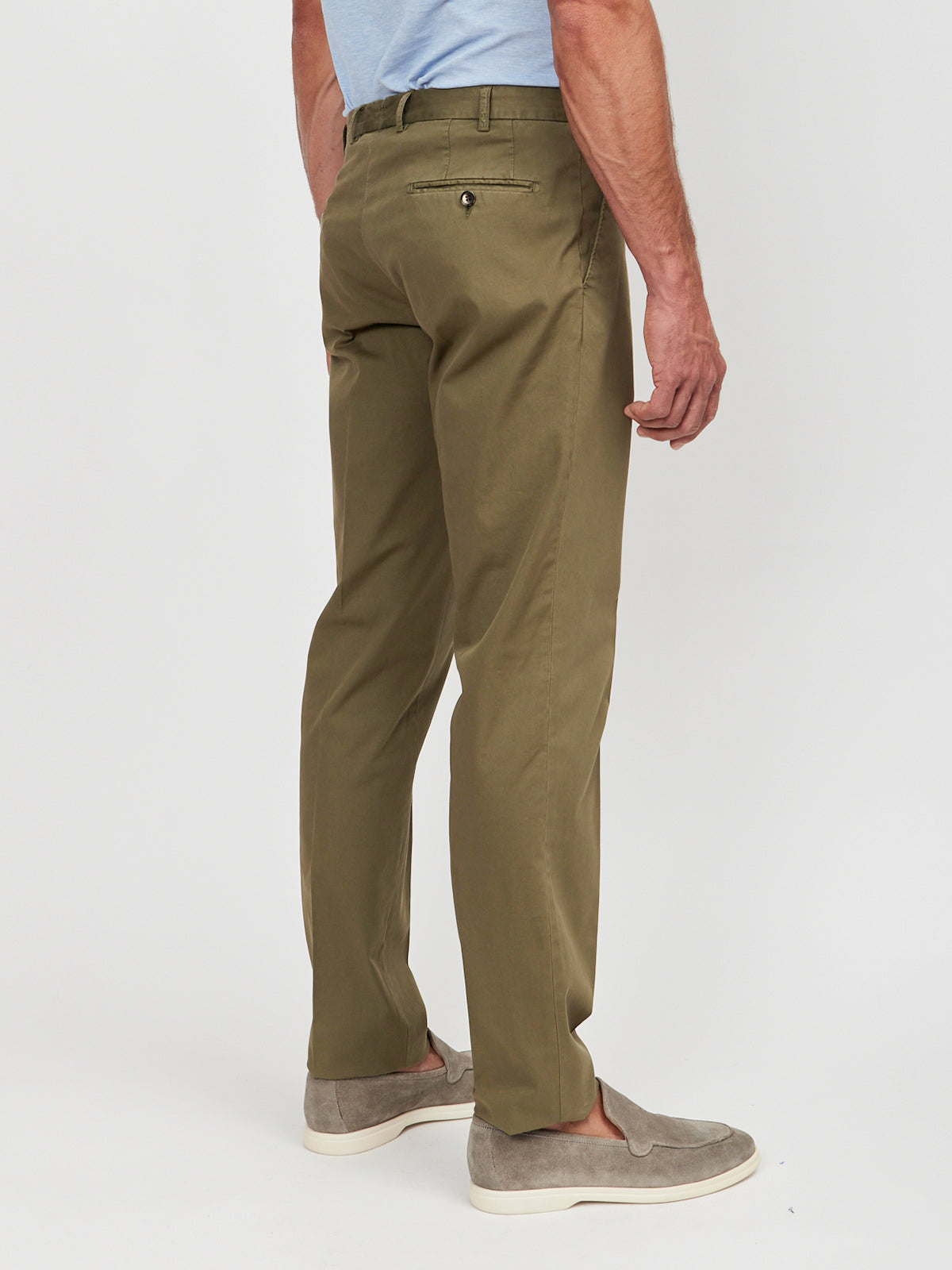 Olive Washed Cotton Suit - LUCKY LAST