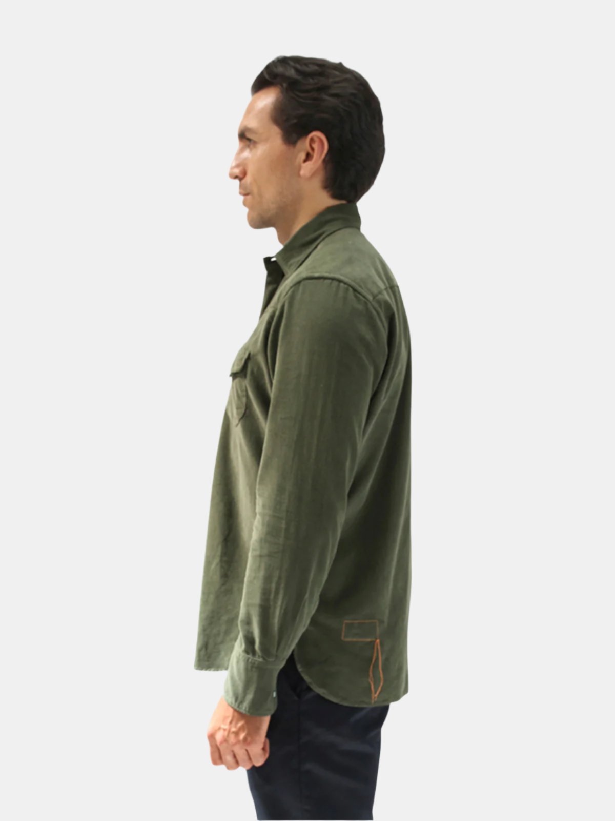 Fortela Corduroy Texan Shirt - Olive  LUCKY LAST