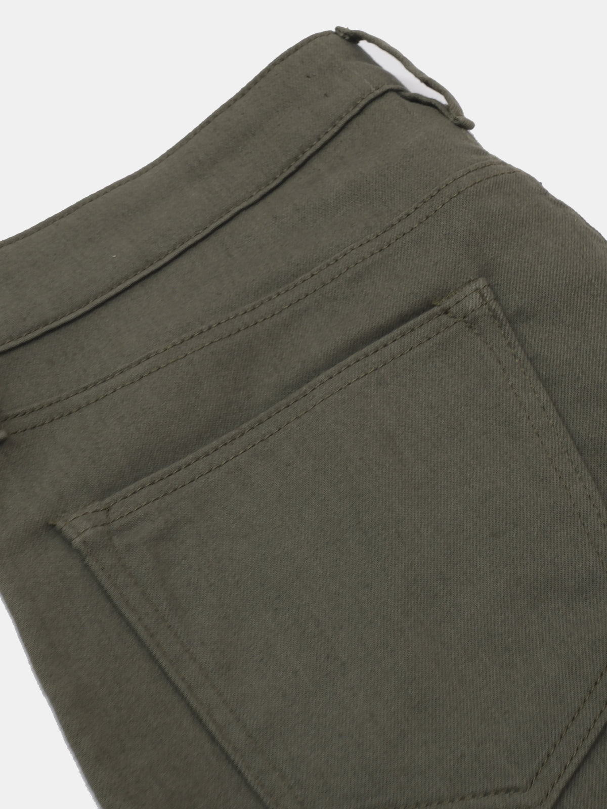 Dusty Olive Stretch Cotton Twill Five Pocket Pant  - LUCKY LAST