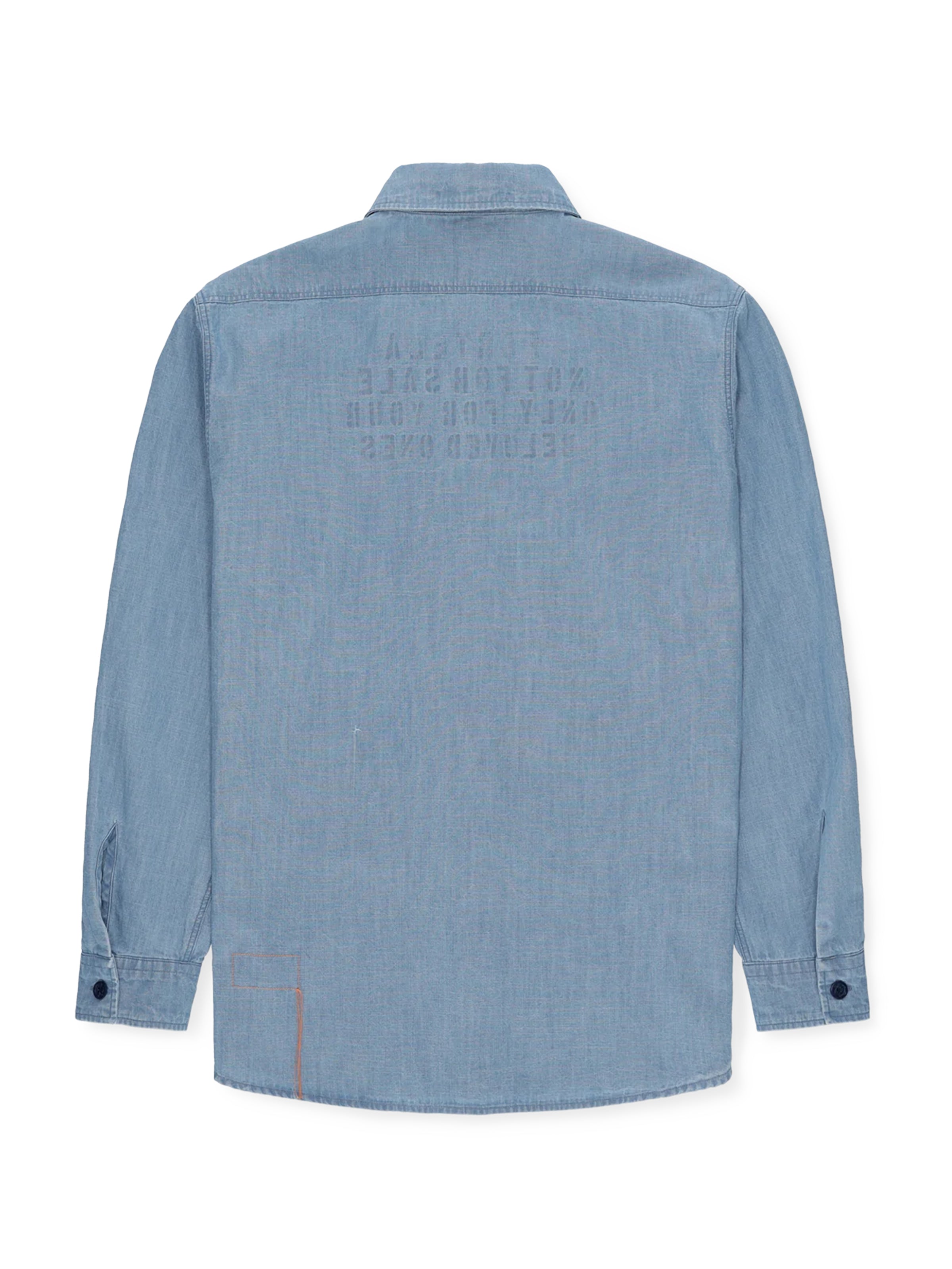 Fortela Chambray Overshirt - Blue