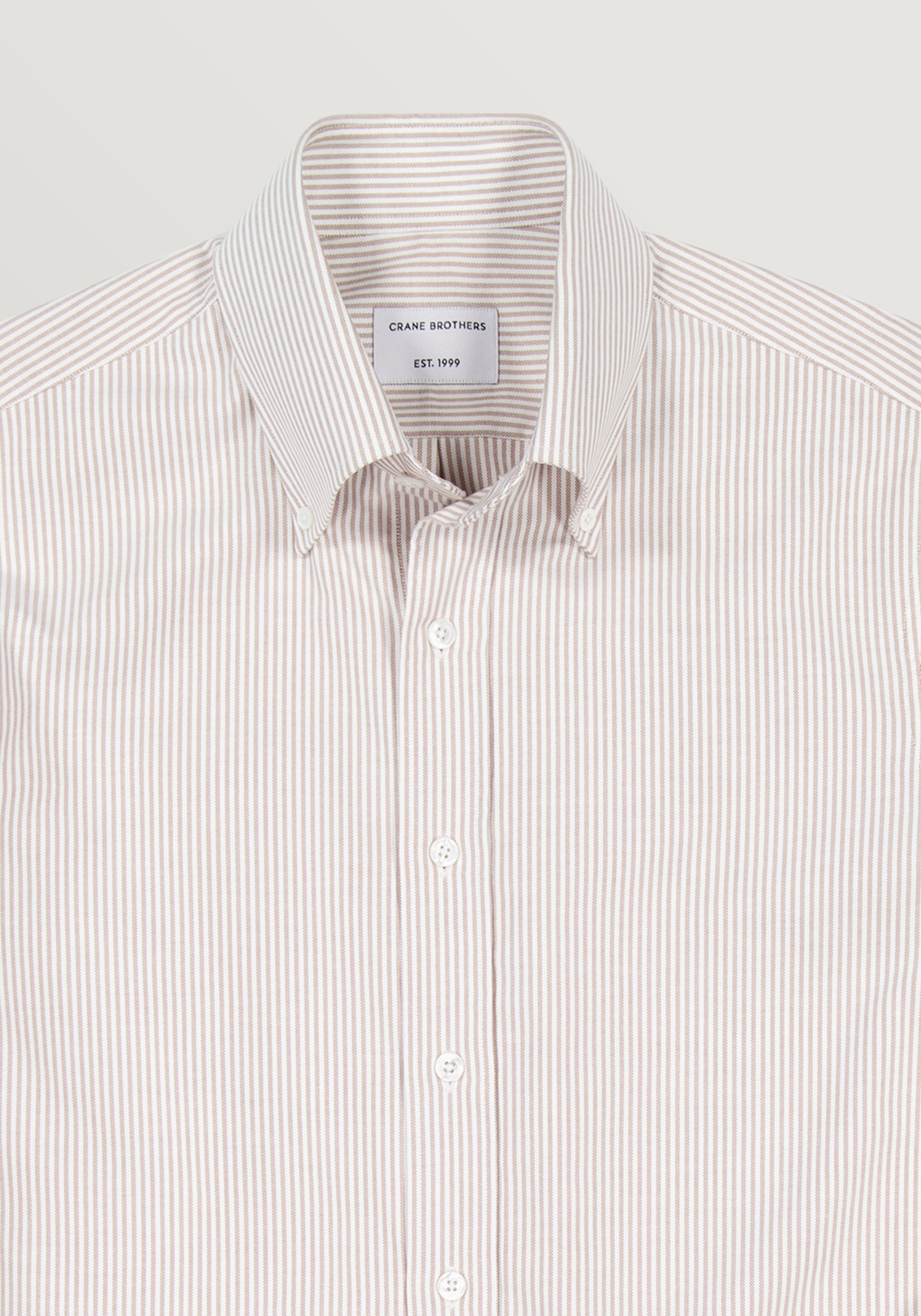 Oxford Stripe Shirt - Caramel