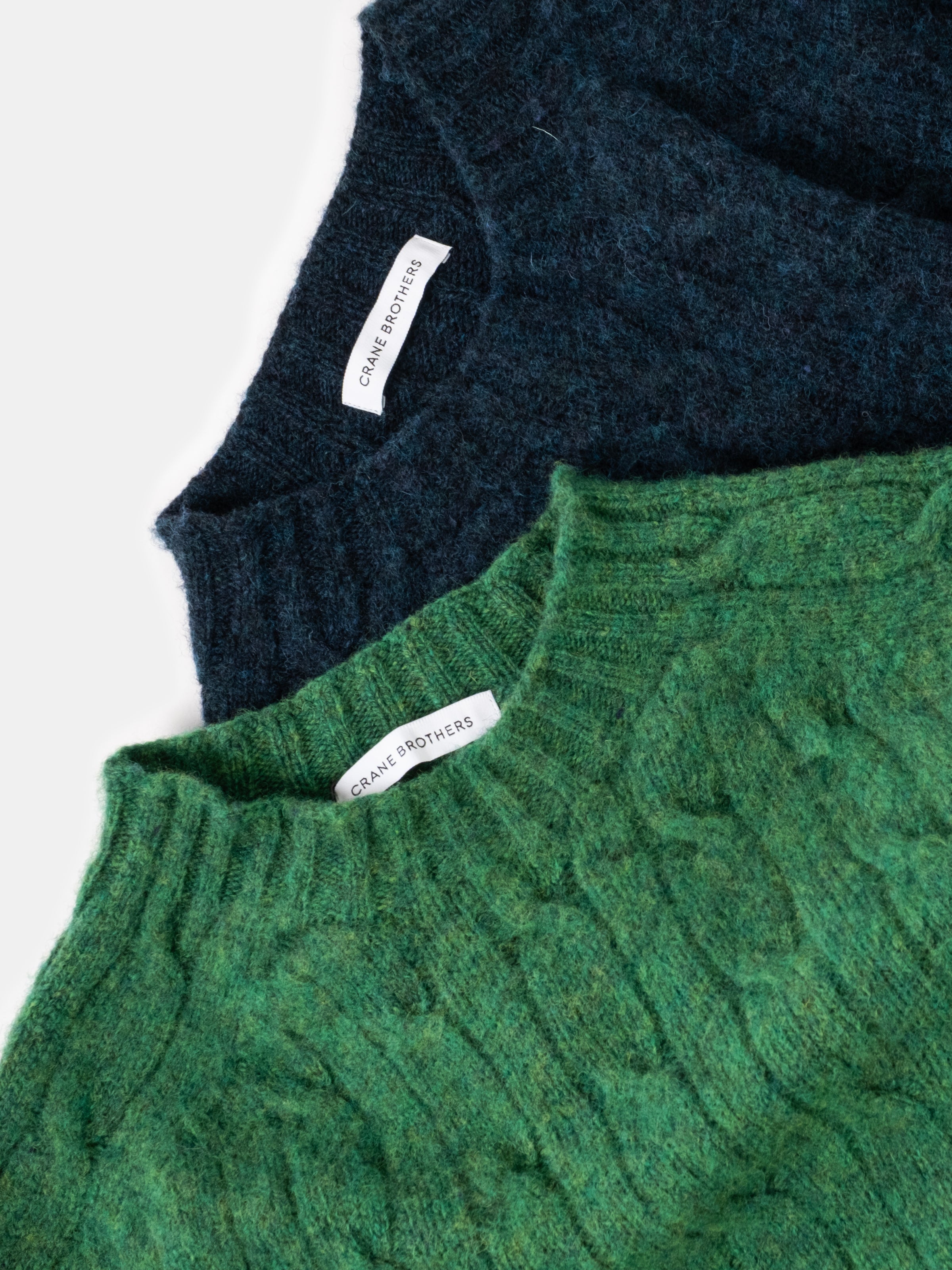 Cable Crew Neck Sweater - Petrel - Lucky Last