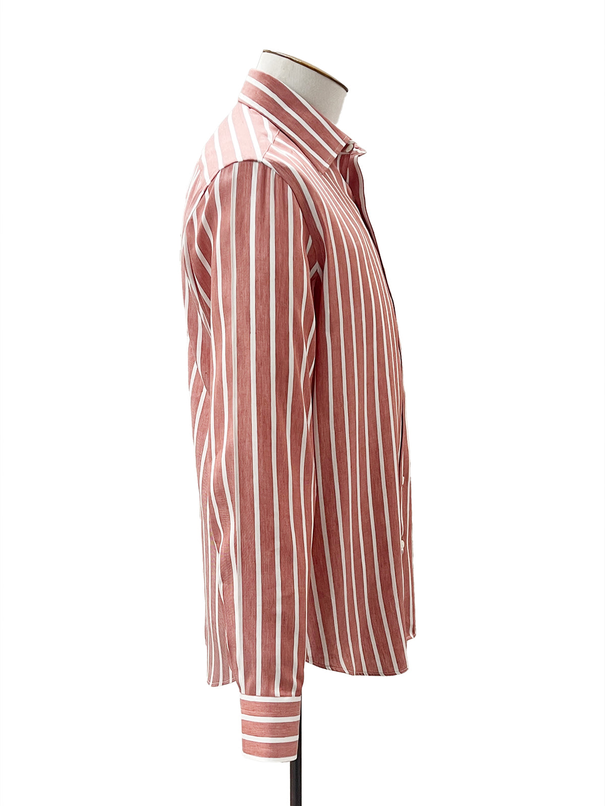 Clay & White Bengal Stripe Linen Shirt