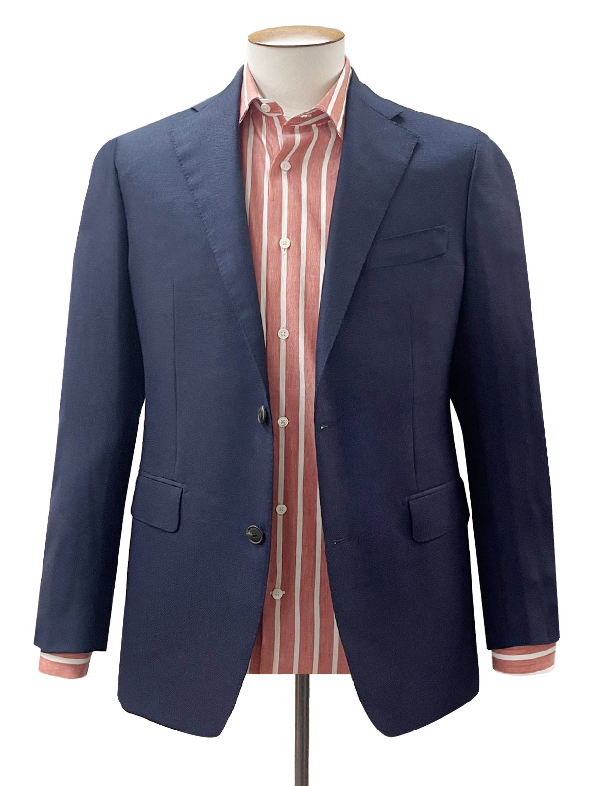 Clay & White Bengal Stripe Linen Shirt