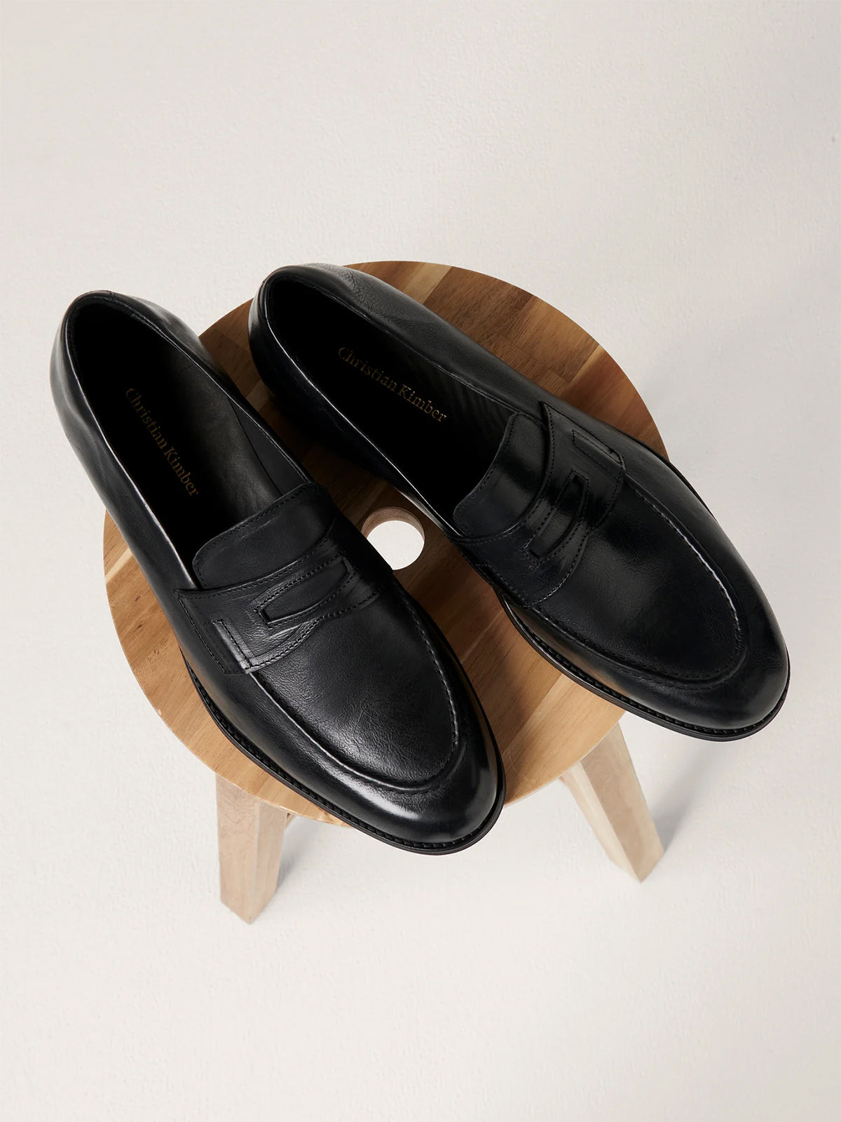 Christian Kimber Russell Classic Loafer - Black Grain