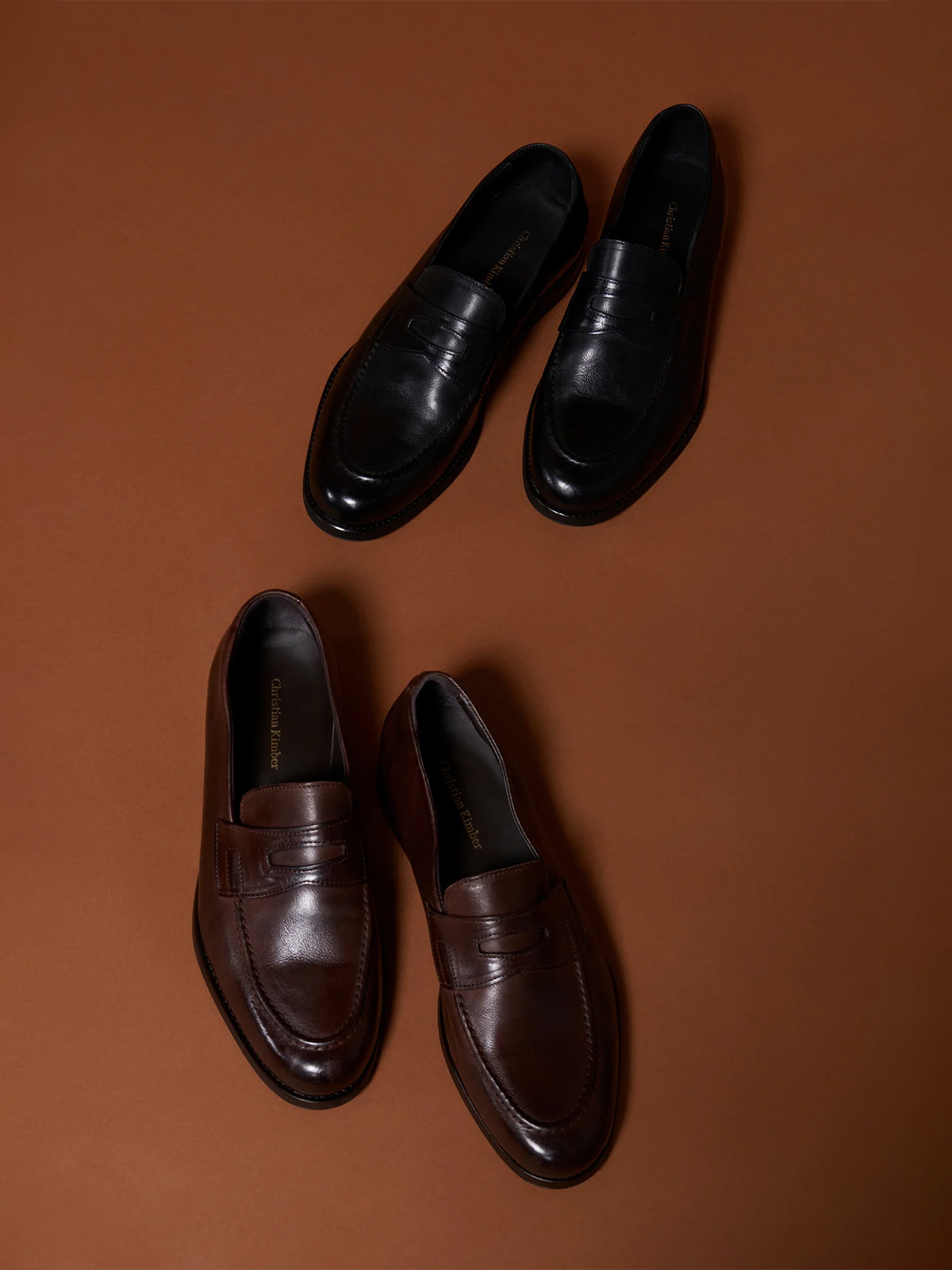 Christian Kimber Russell Classic Loafer - Black Grain