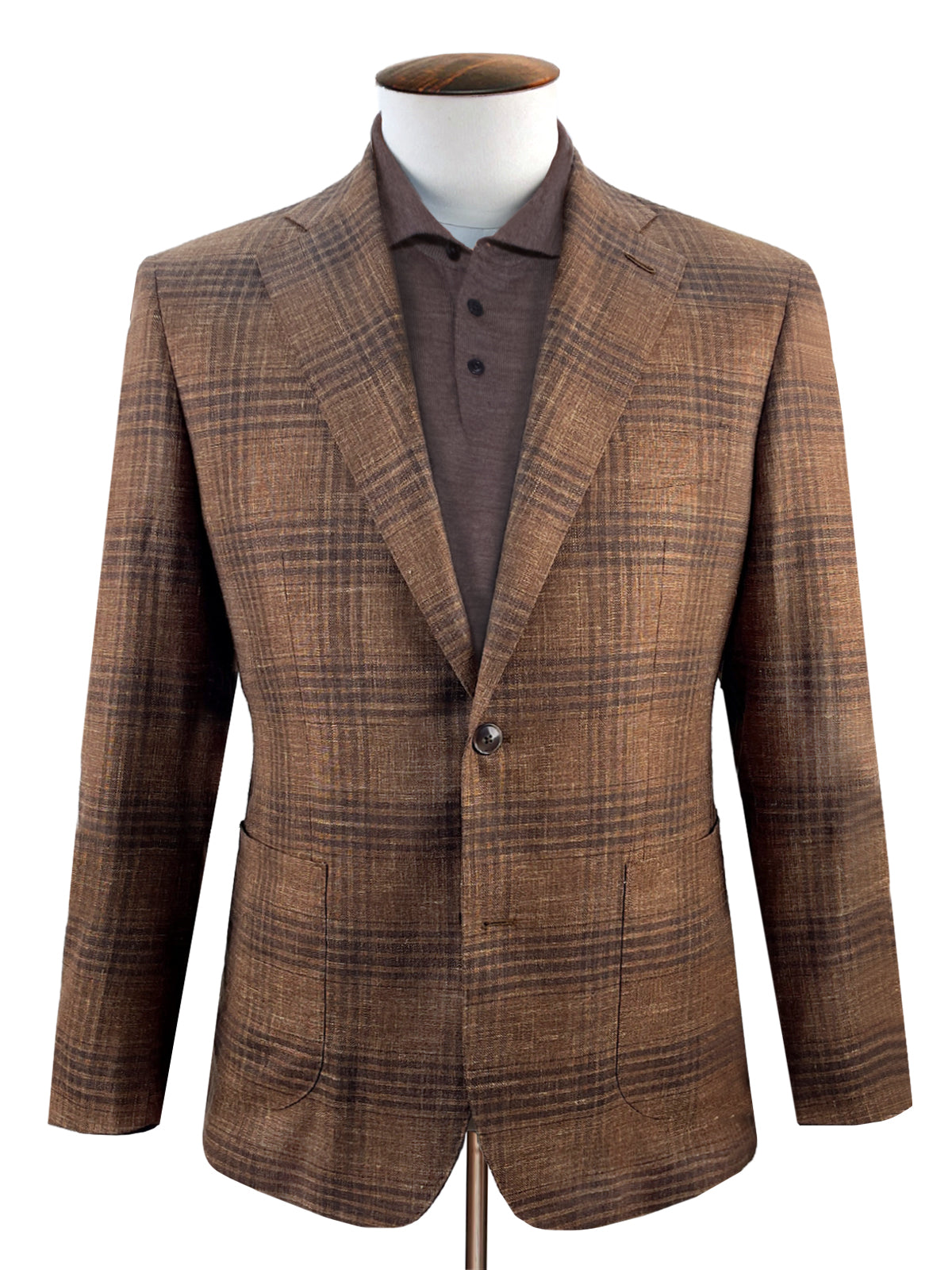 Scala Blazer - Rust Brown Check