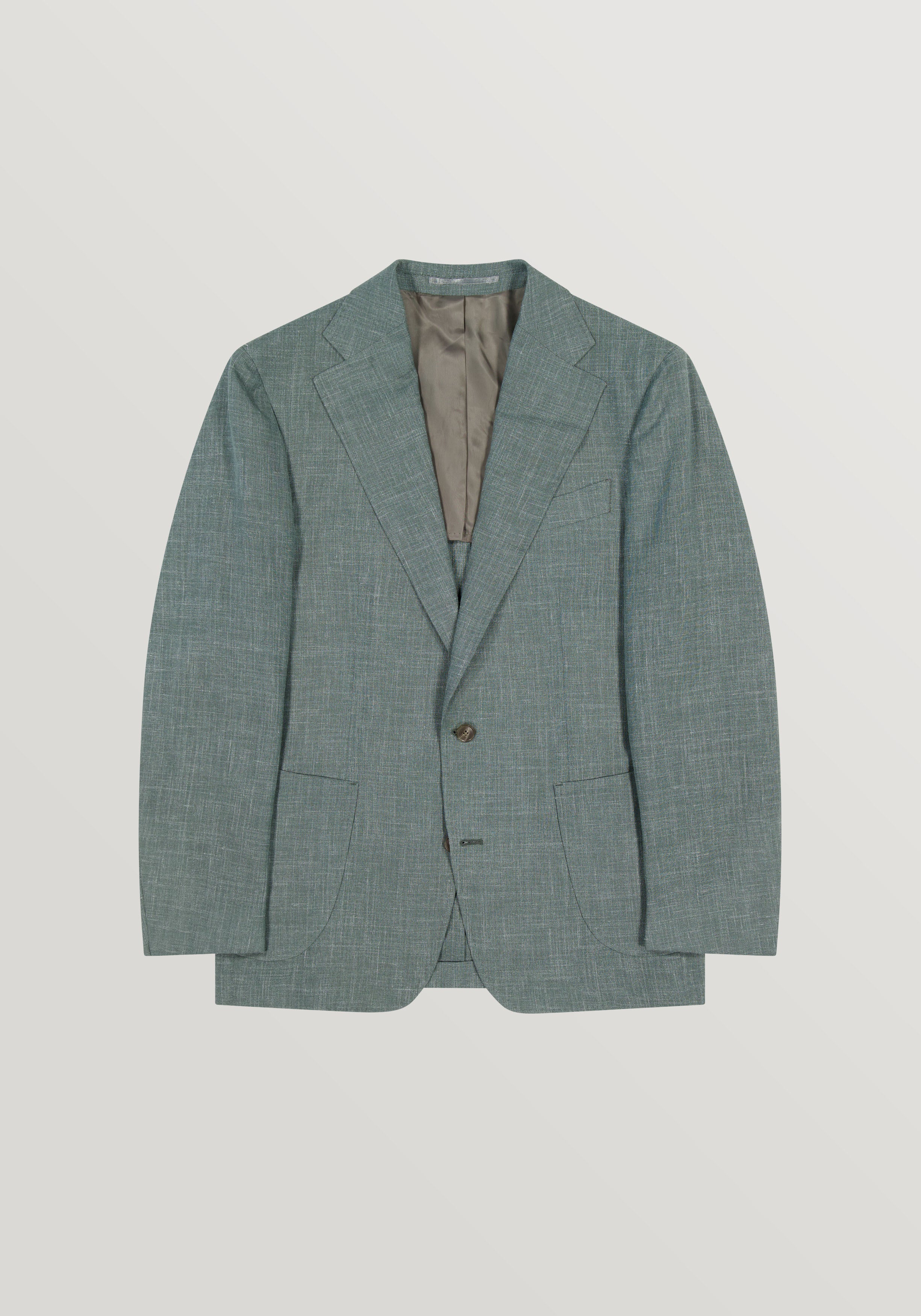Brezza Wool Silk Linen Blazer - Sage