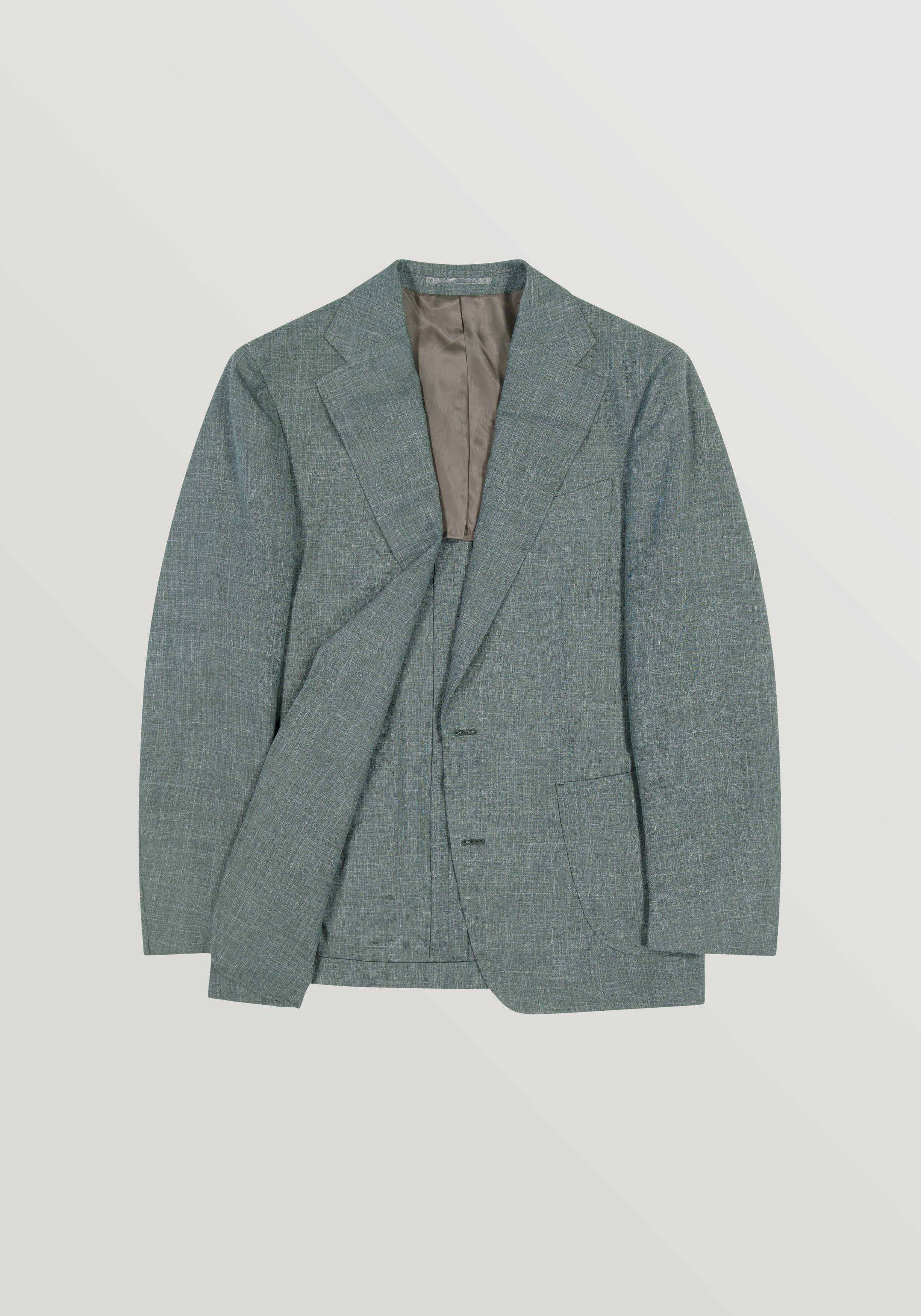 Brezza Wool Silk Linen Blazer - Sage